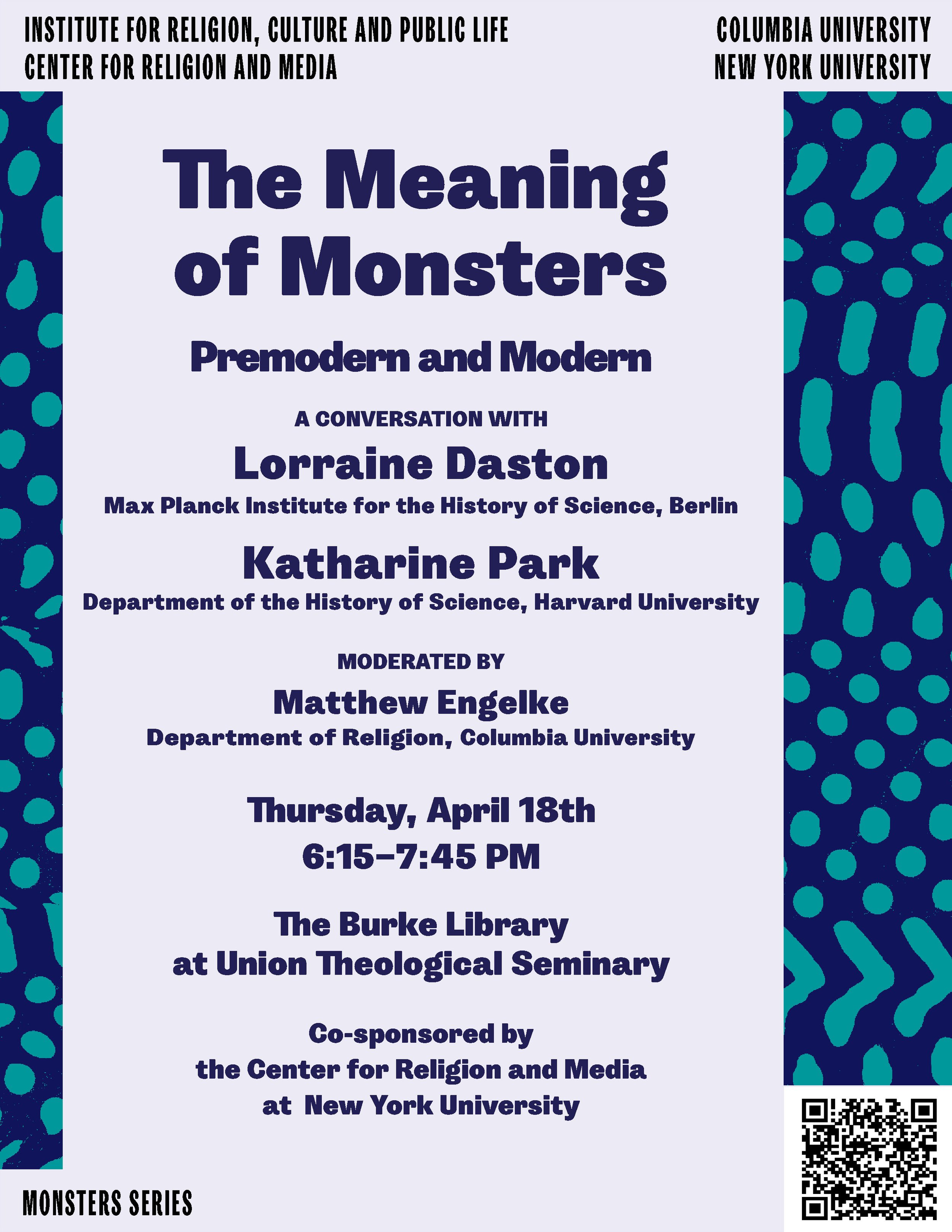 The Meaning of Monsters, Premodern and Modern