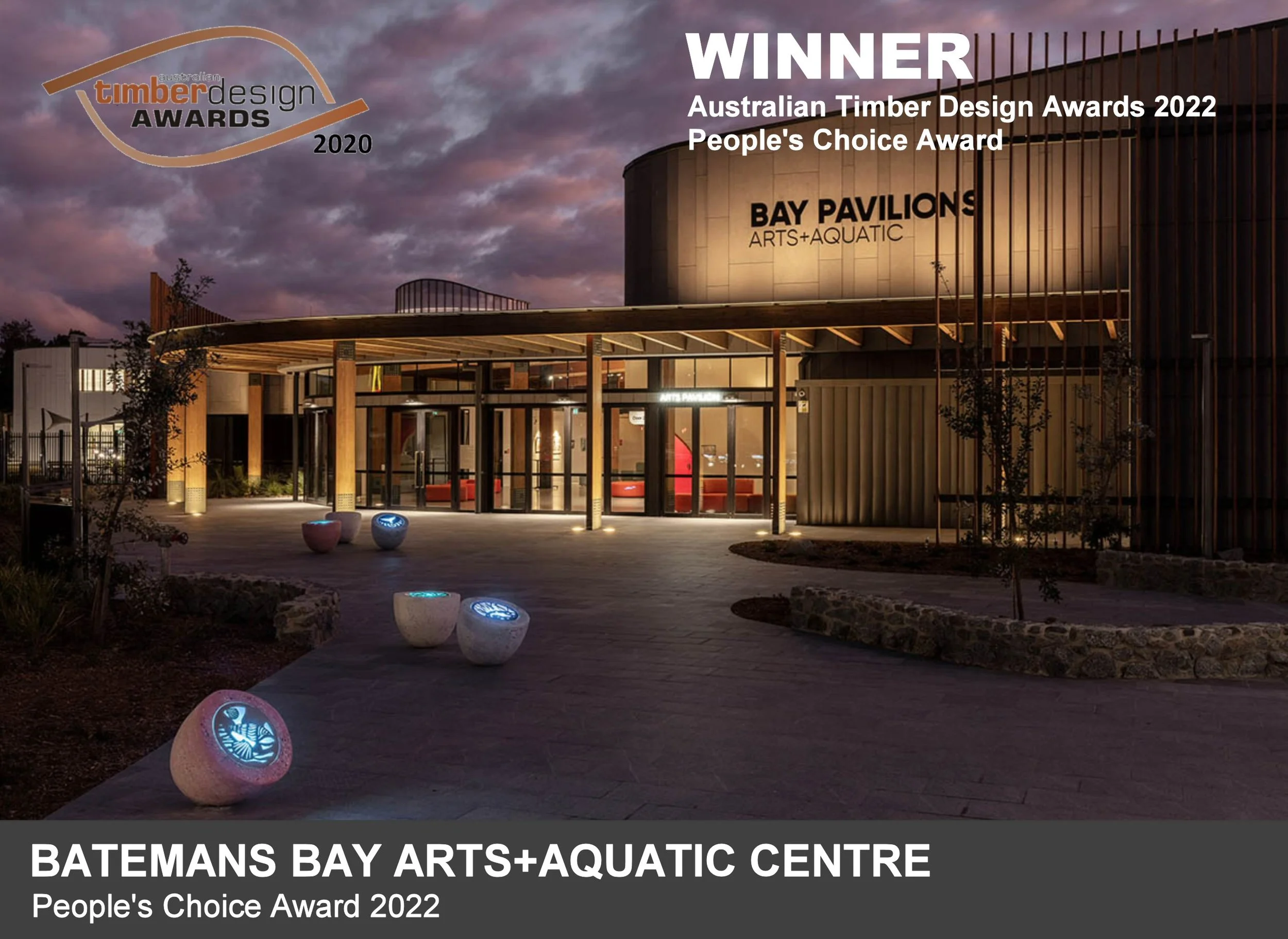 Batemans Bay Arts+Aquatic Centre - Australian Timber Design Awards 2022