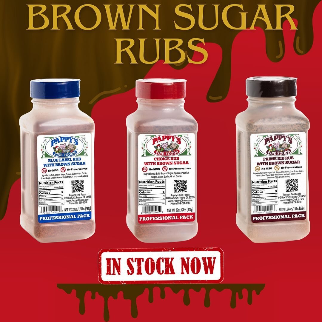 Available on our website now! Get yours before they sell out, you won&rsquo;t regret it. 

#pappys #seasoning #spice #bbq #bbqsauce #marinades #chef #foodie #cooking #dinner #recipe #food #newproduct #brownsugarrub #rub #brownsugar