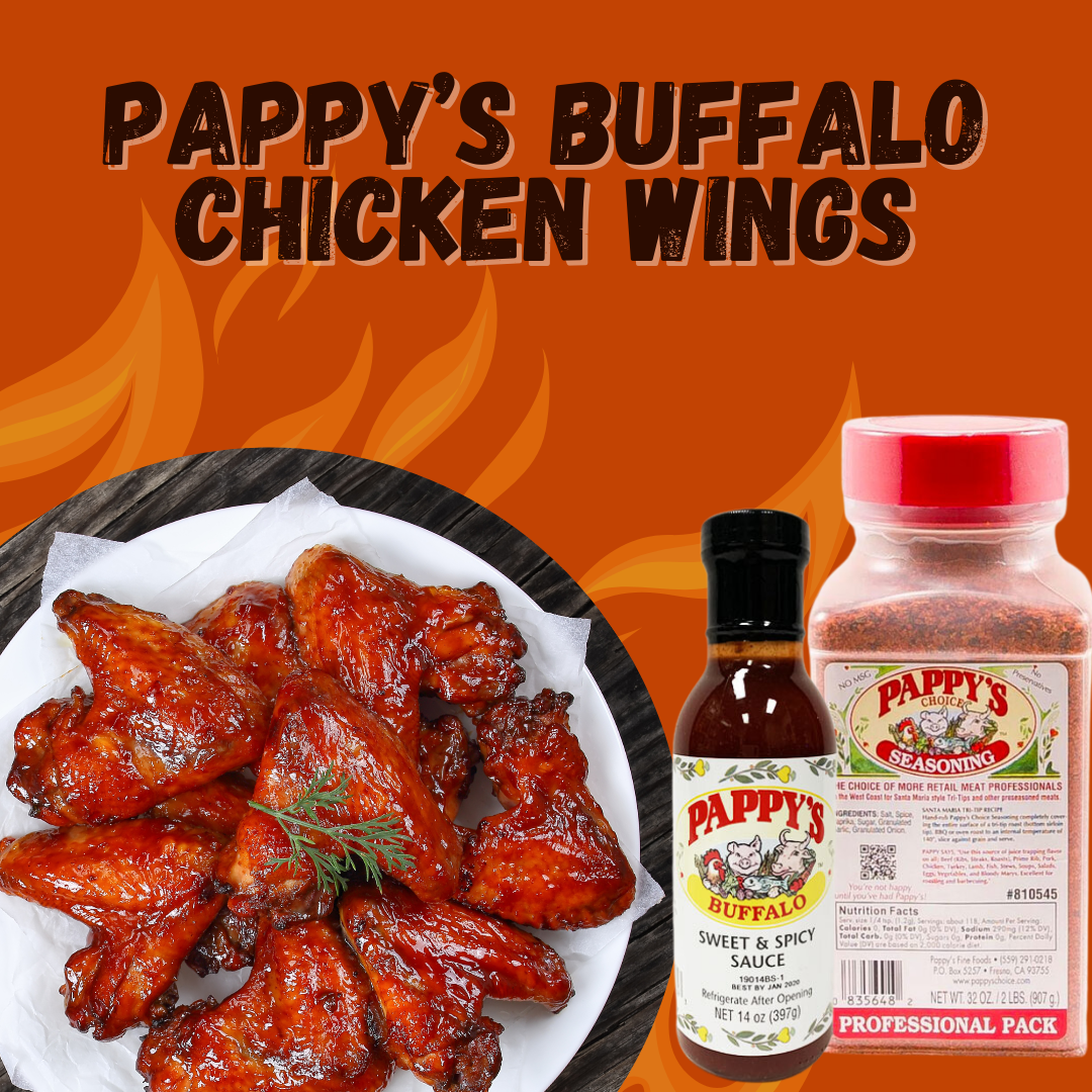 Pappy’s Buffalo Chicken Wings: The Ultimate Flavor Combo for Crispy, Spicy Wings!