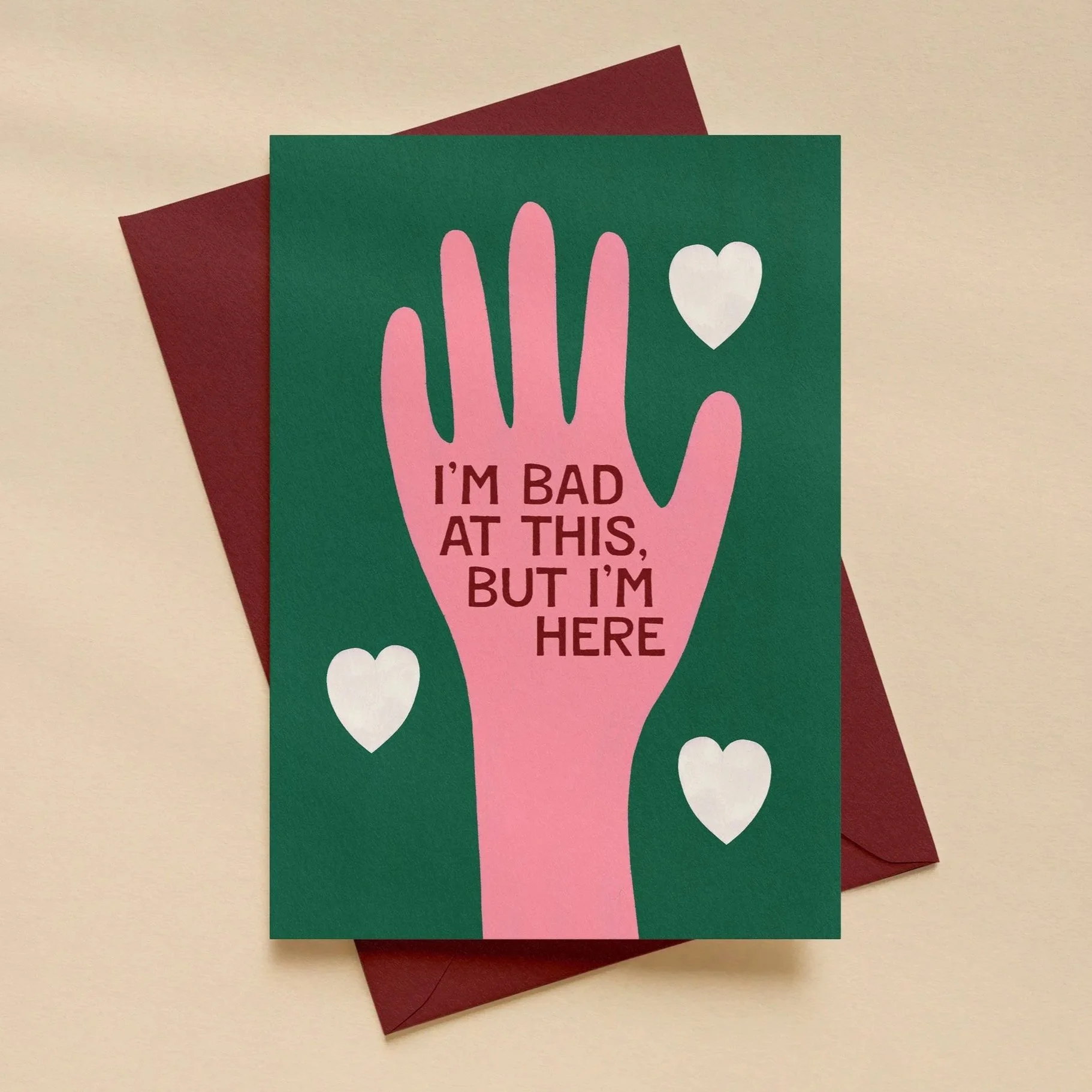 I'm bad at this ~ GRIEF, BEREAVEMENT & LOSS GREETING CARD