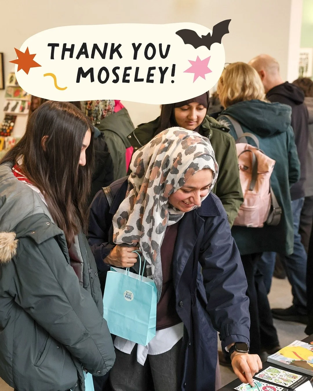 OMG! MOSELEY YOU WERE SO FAB &amp; SPOOKY TODAY 🙆&zwj;♀️🎃👻🌟✨!!!!!!!!!!!! We had a fantastic day today at our AUTUMN MAKERS MARKET at The Moseley Exchange 🍂🥮✨🛍️ From the queue outside of the door&hellip; to all of our goodybags being gone by 10
