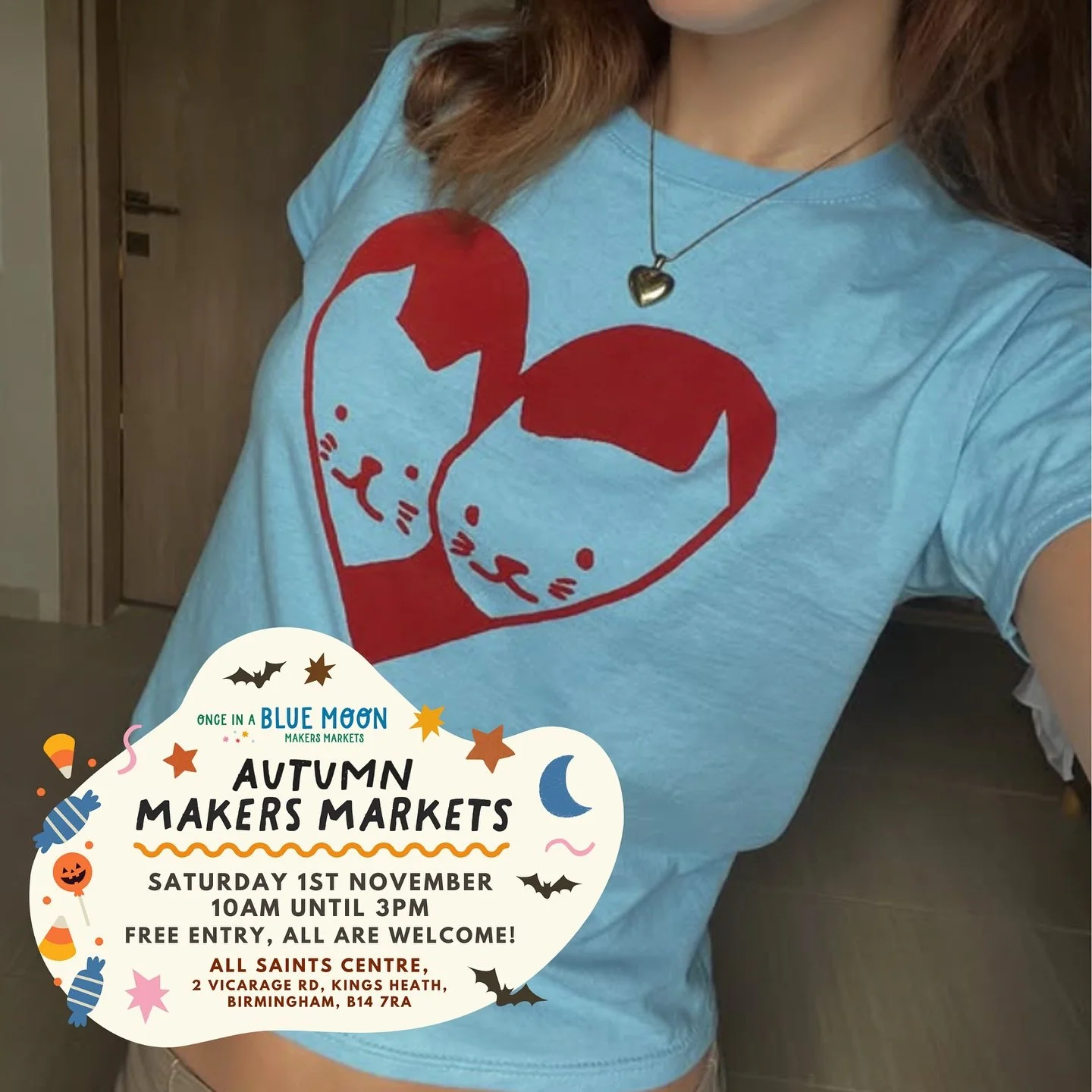 IN FIVE DAYS 🎃 WE ARE IN KINGS HEATH FOR OUR FINAL AUTUMN #BLUEMOON OF 2025 🌖🛍️✨ this is not a drill !!!! and you have got to be there 🫵🏃🫧✏️👻

expect thirty-two spooky stalls of jewellery, art, ceramics, illustration, craft, design &amp; more 