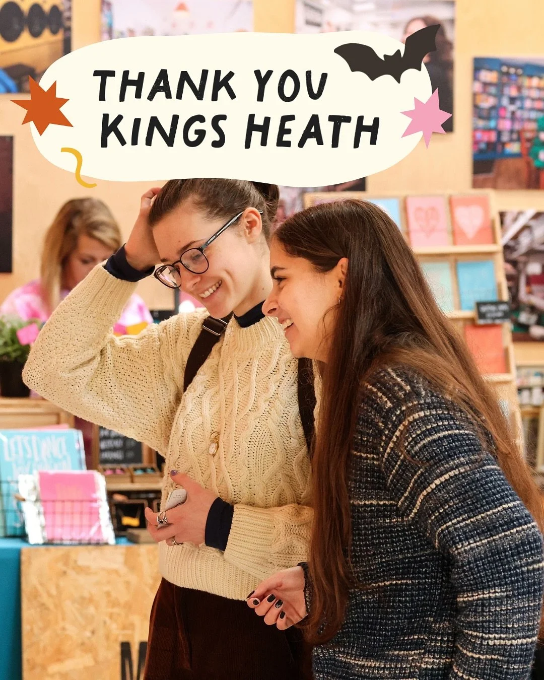thank you KINGS HEATH !!!!! what a wonderful autumnal market day! we had a lovely, steady footfall all day, plus a BIG OL&rsquo; QUEUE TO GET IN and our goody-bags went within 45 seconds 😭 &hellip; the vibes were just absolutely wonderful . @kingshe