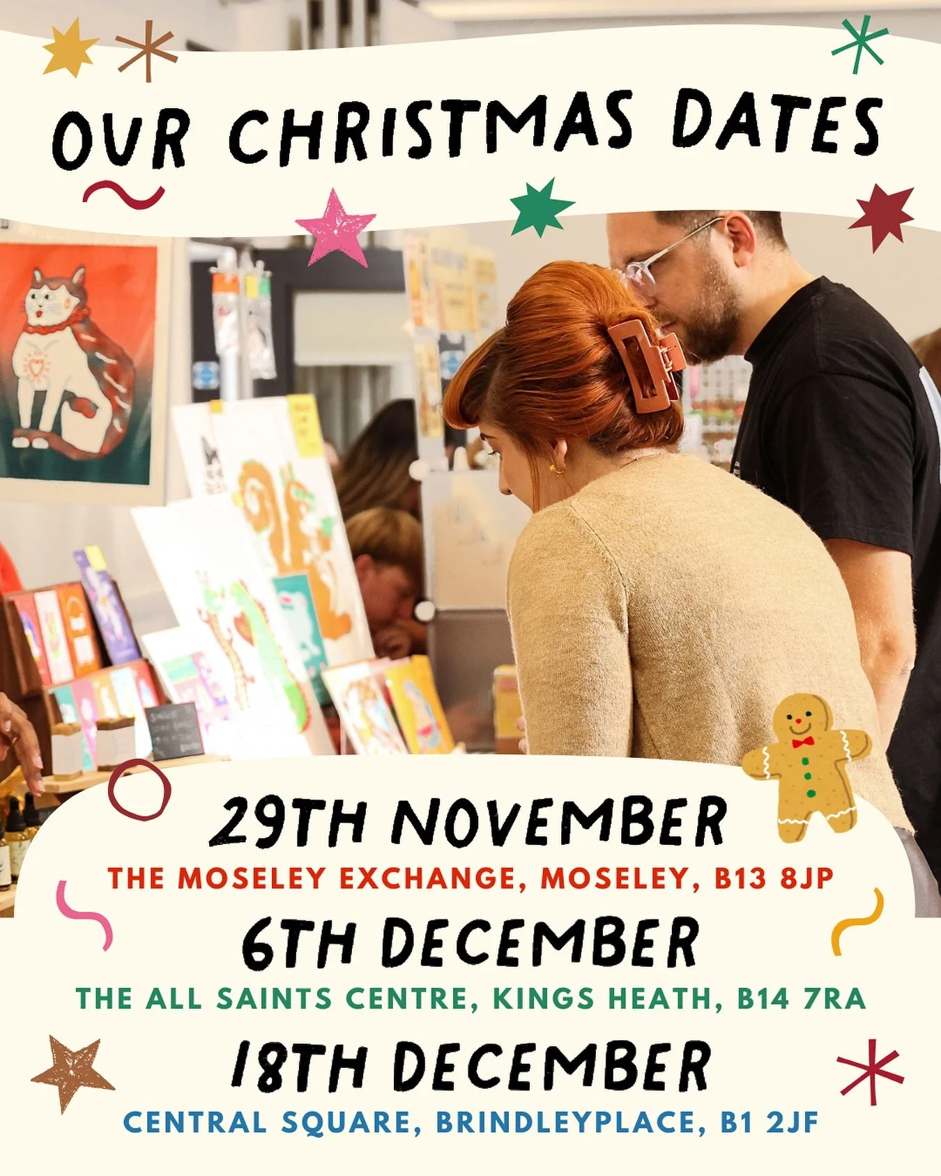 ☃️❄️ It&rsquo;s time! We&rsquo;re officially stepping into our Winter BLUE MOON dates, and encouraging you to shop small this Christmas. 🧣🧦🎁🛍️

We&rsquo;ve got THREE fantastic markets planned; with 70+ independent traders and lots of festive chee