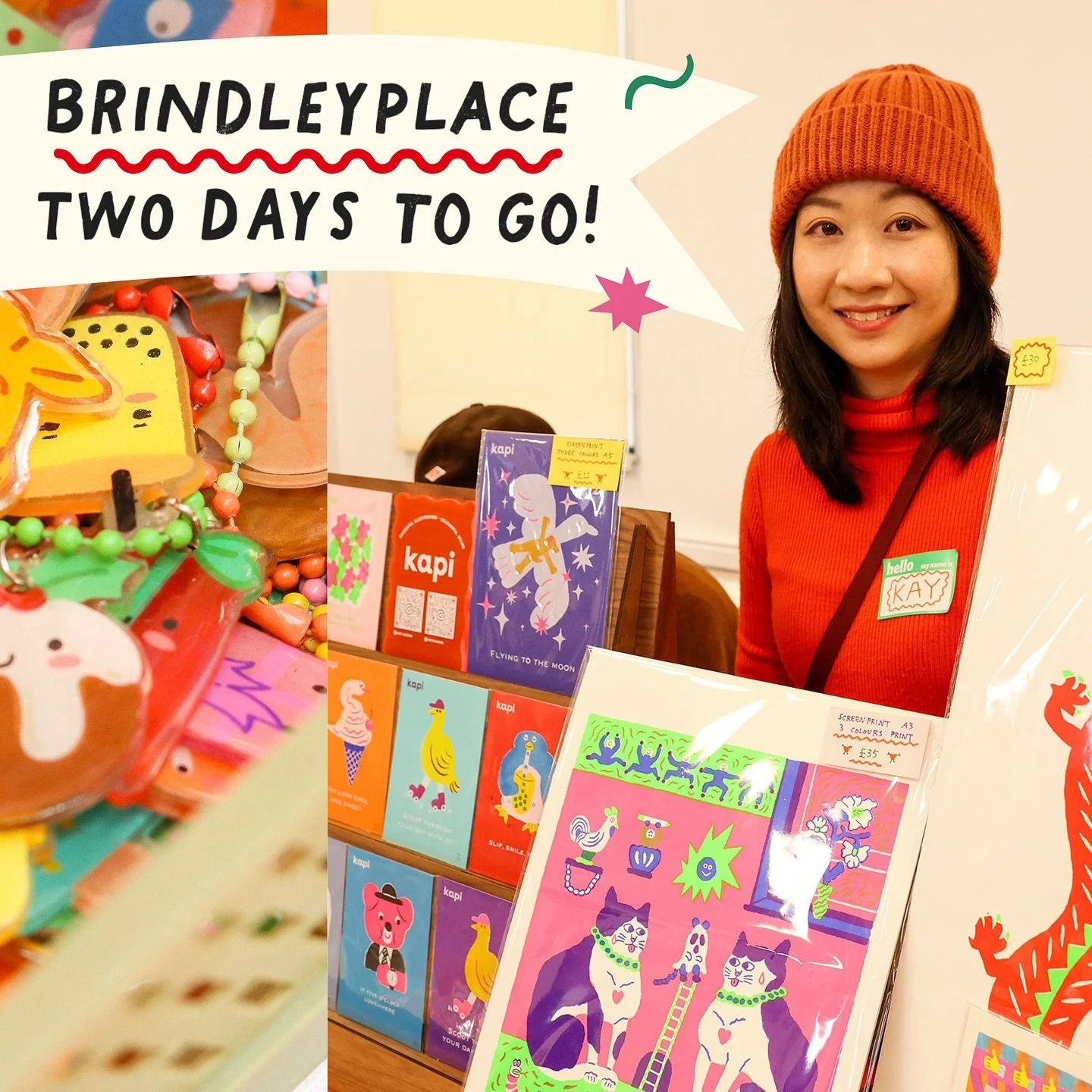 BRINDLEYPLACE, THERE&rsquo;S ONLY TWO DAYS TO GO UNTIL OUR FESTIVE FOOD &amp; MAKERS MARKET ☃️🧣🧦❄️🎁📣🌟✨ ICYMI, we&rsquo;re finishing the year in a brand-new location ~ teaming up with @brindleyplace &amp; @caterly.uk to bring you a wonderful fest