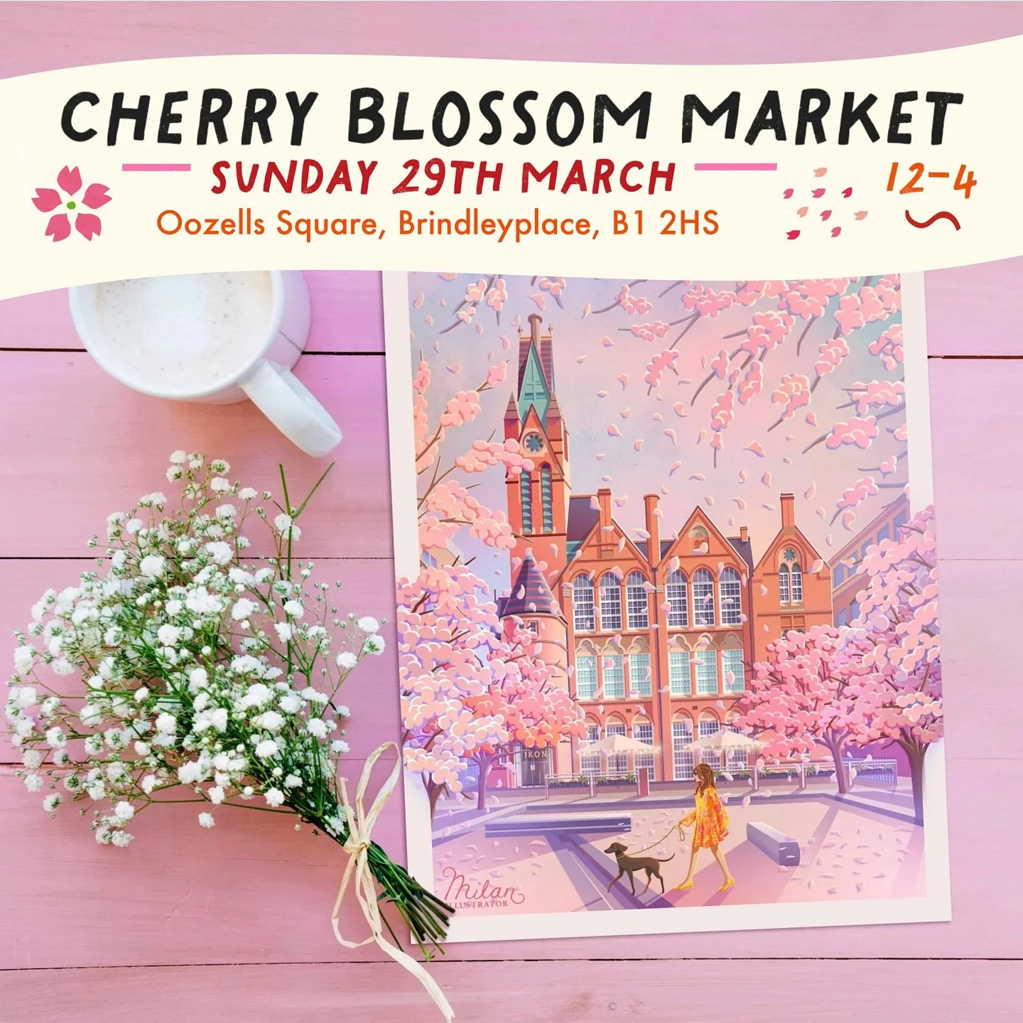 We&rsquo;re so happy to be part of Brindleyplace&rsquo;s Cherry Blossoms Festival this year! Alongside an indoor Japanese market, art activities with National Trust &amp; IKON Gallery, street-food, live music and a &lsquo;Blossom Trail&rsquo; ~ we&rs