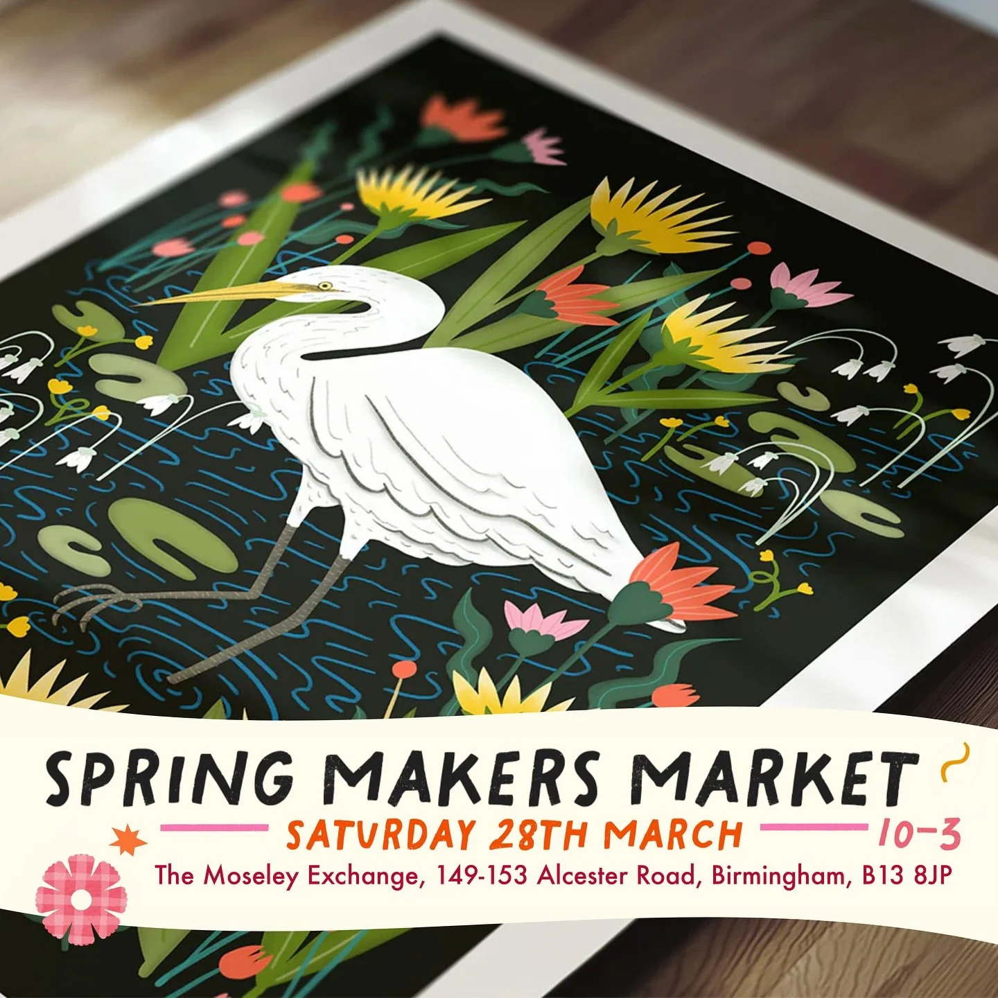 Join us on Saturday 28th March at The Moseley Exchange, B13 8JP for the first BLUE MOON of the year! 🌒🪩🌸✏️

Our market is free-to-enter, dog-friendly, fully accessible and you&rsquo;ll be able to meet &amp; shop-from over 35 fantastic artists, ill