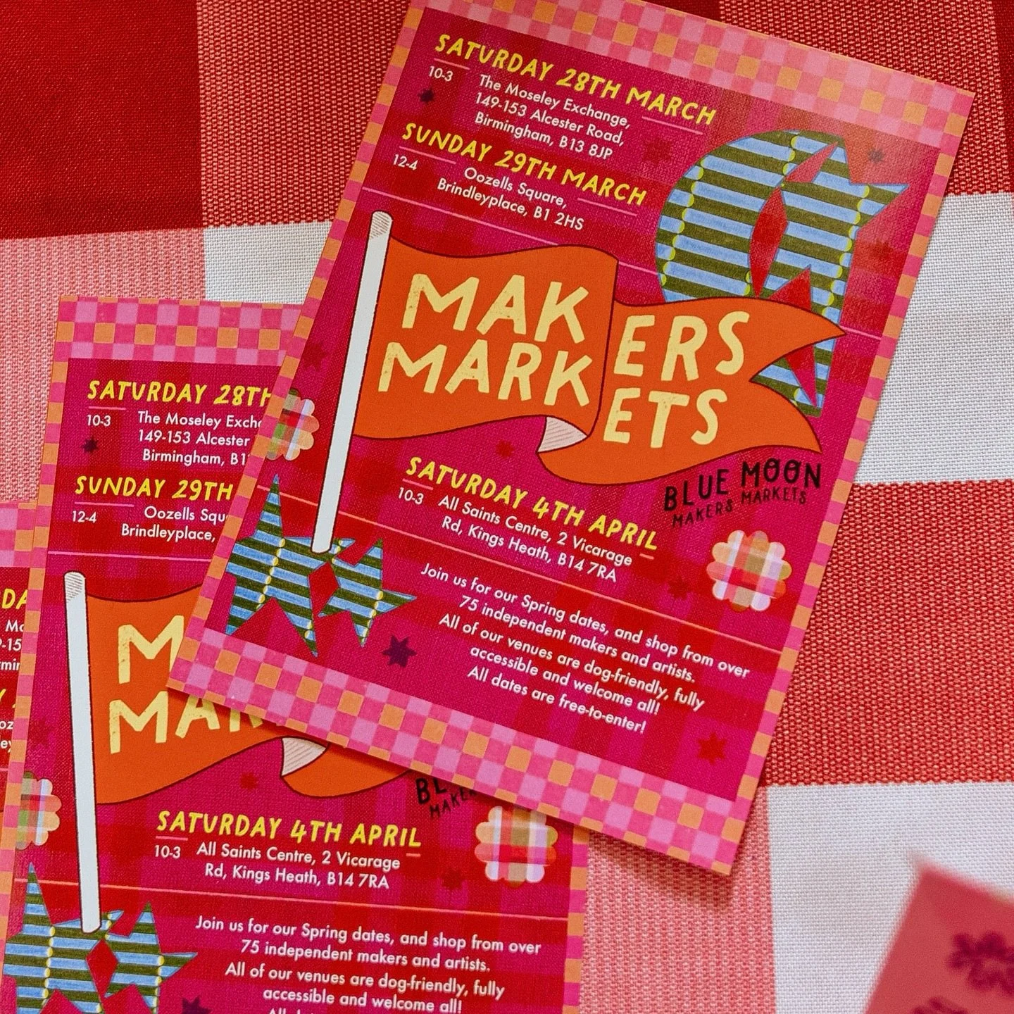 🚨 THIS SATURDAY! 🚨🌷🌸⭐️🪄 Find BLUE MOON Markets for our last market of the season, on Saturday 4th April at The All Saints Centre, B14 7RA. Our market is free-to-enter, dog-friendly, fully accessible and you&rsquo;ll be able to meet &amp; shop-fr