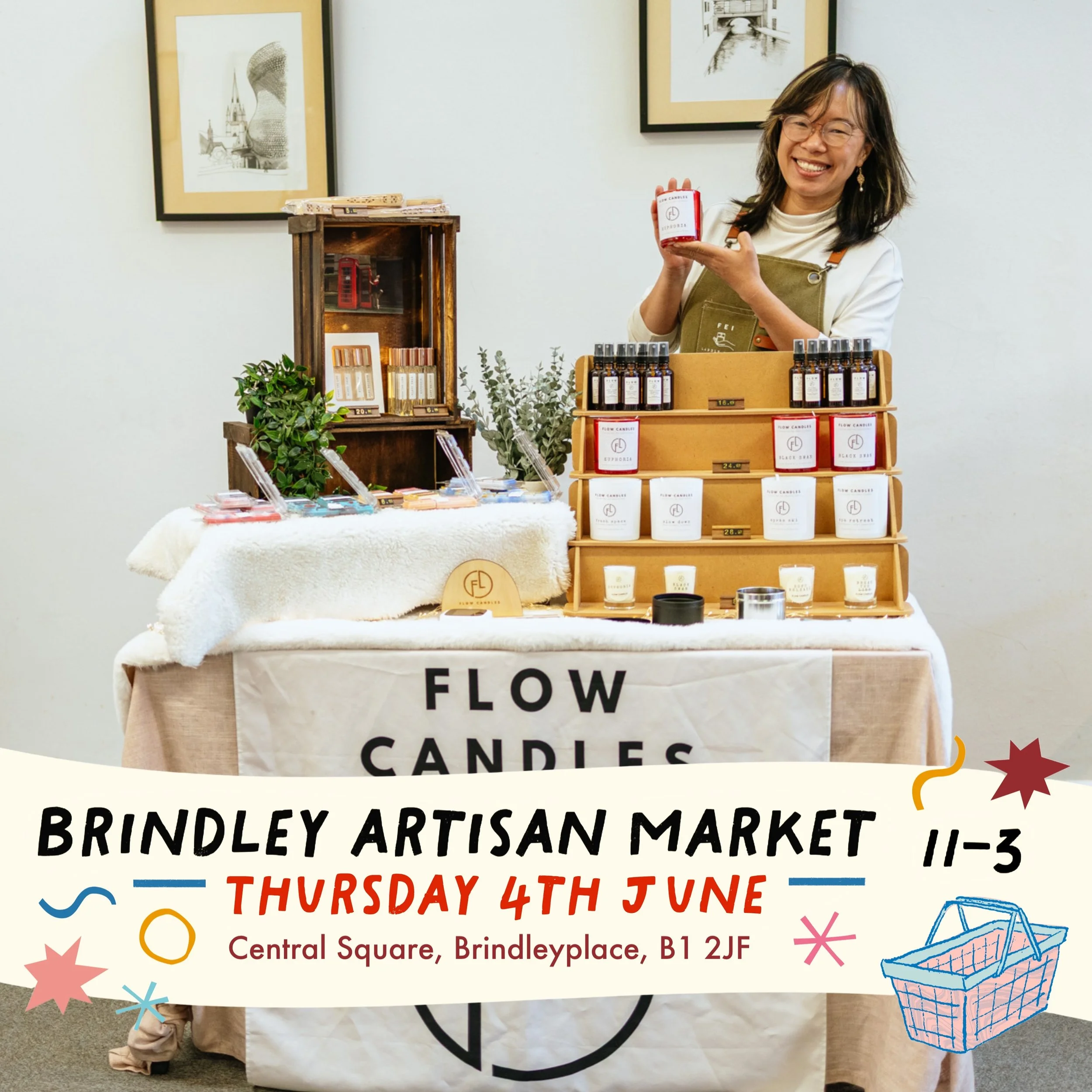 Hello Brindleyplace! 🚨🌷🌸⭐️🪄 Find BLUE MOON Markets for our first Brindley Artisan Market, on Thursday 4th June in the wonderful Brindleyplace. Our market is outdoors in Central Square! It&rsquo;s free-to-enter, dog-friendly, fully accessible and 