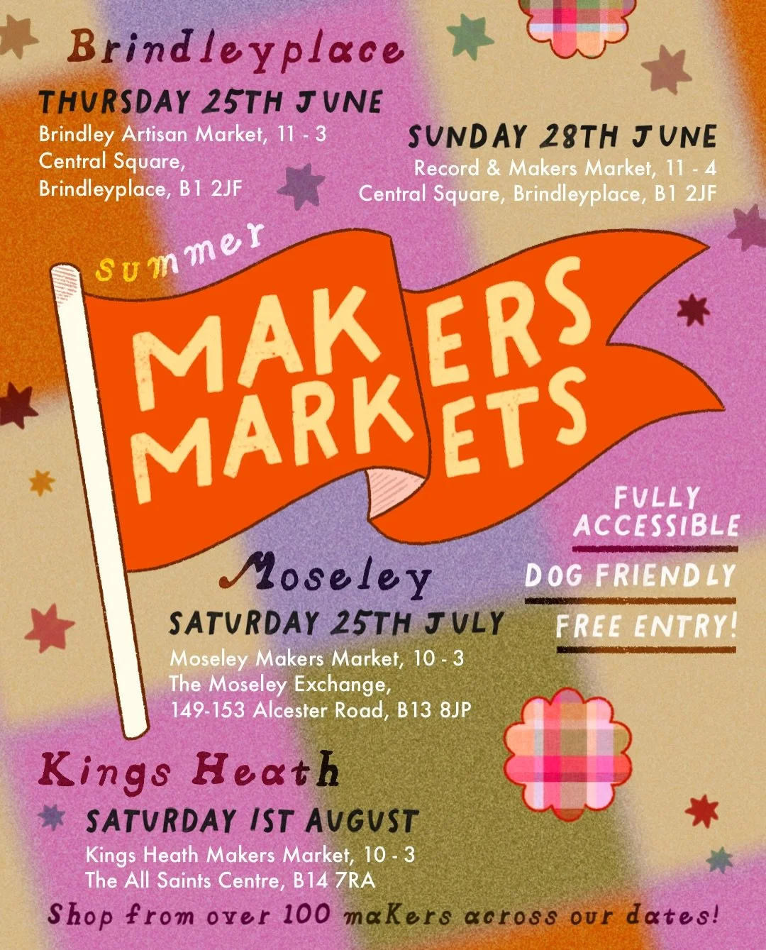 BLUE MOON MARKETS ARE BACK FOR SUMMER 🌺🍧💖🍦📣🌟✨ Get your diary &amp; pop our upcoming dates in! 🏃

After a wonderful start to the year, we&rsquo;re back with not two, not three, but 4️⃣ markets! Across all four dates you can expect to see fantas
