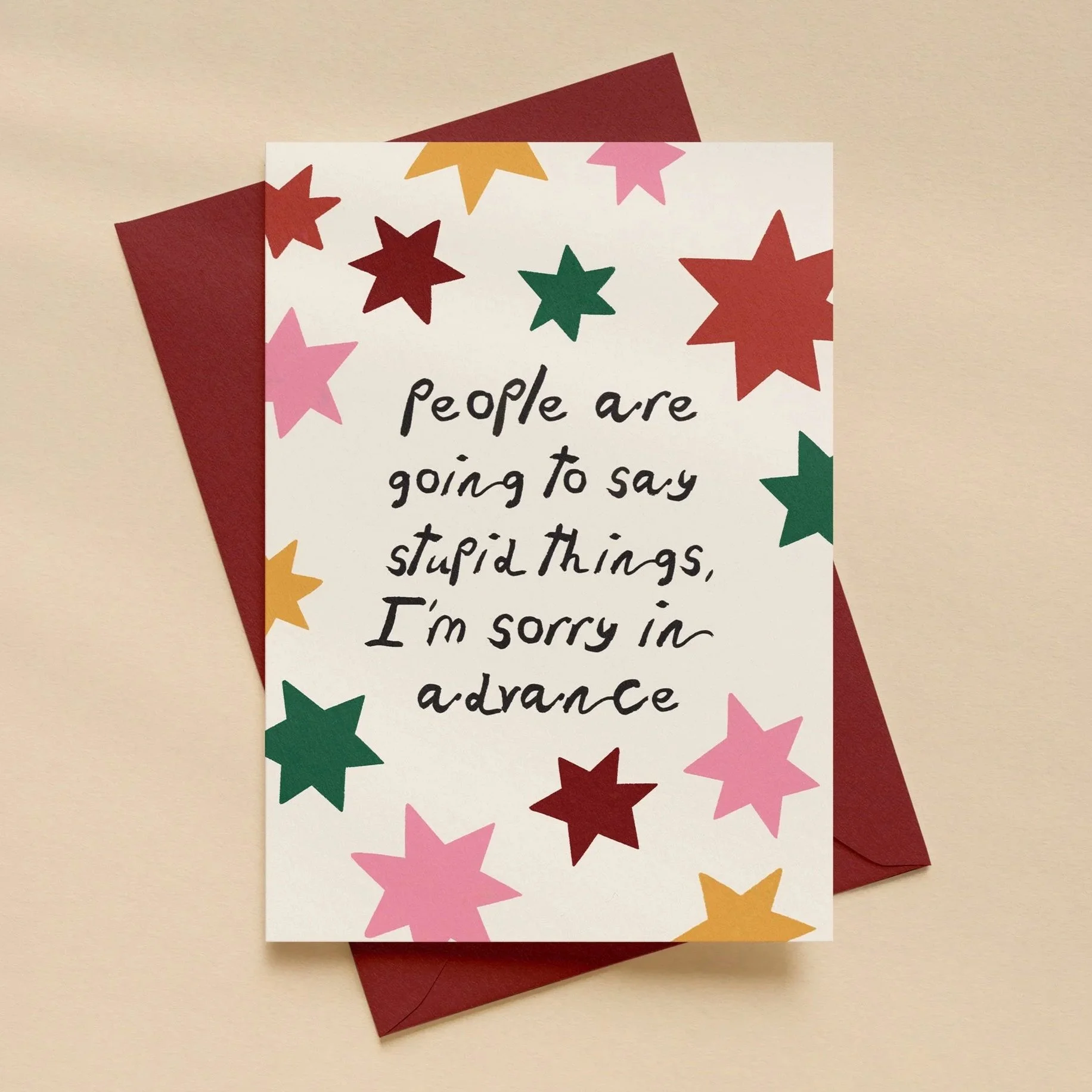 People Are Going To Say Stupid Things  ~ GRIEF, BEREAVEMENT & LOSS GREETING CARD