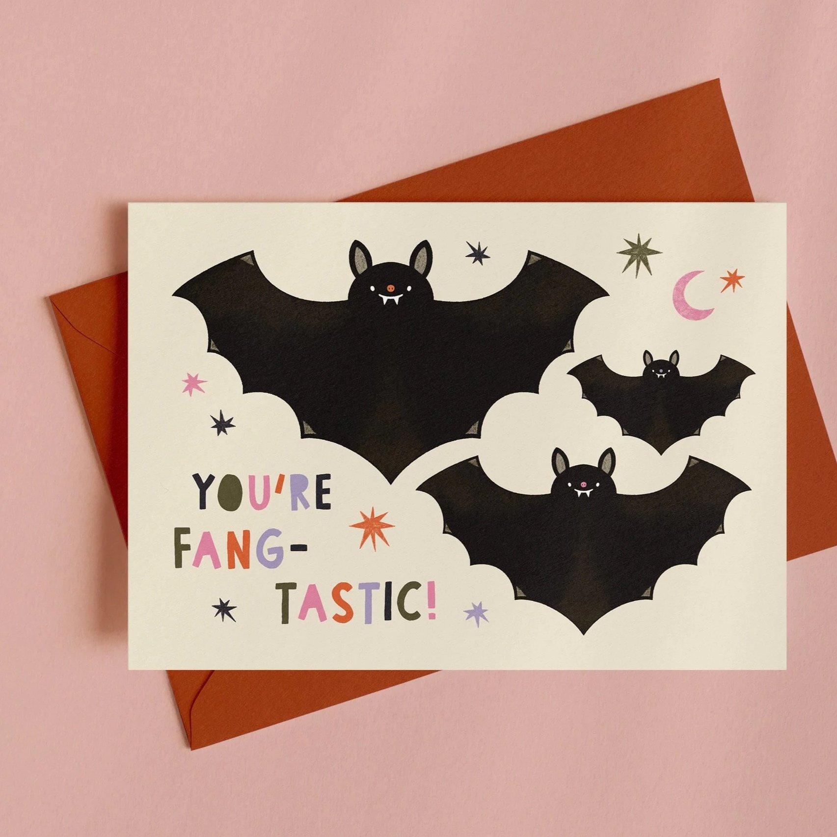 YOU'RE FANG-TASTIC - ILLUSTRATED A6 GREETING CARD