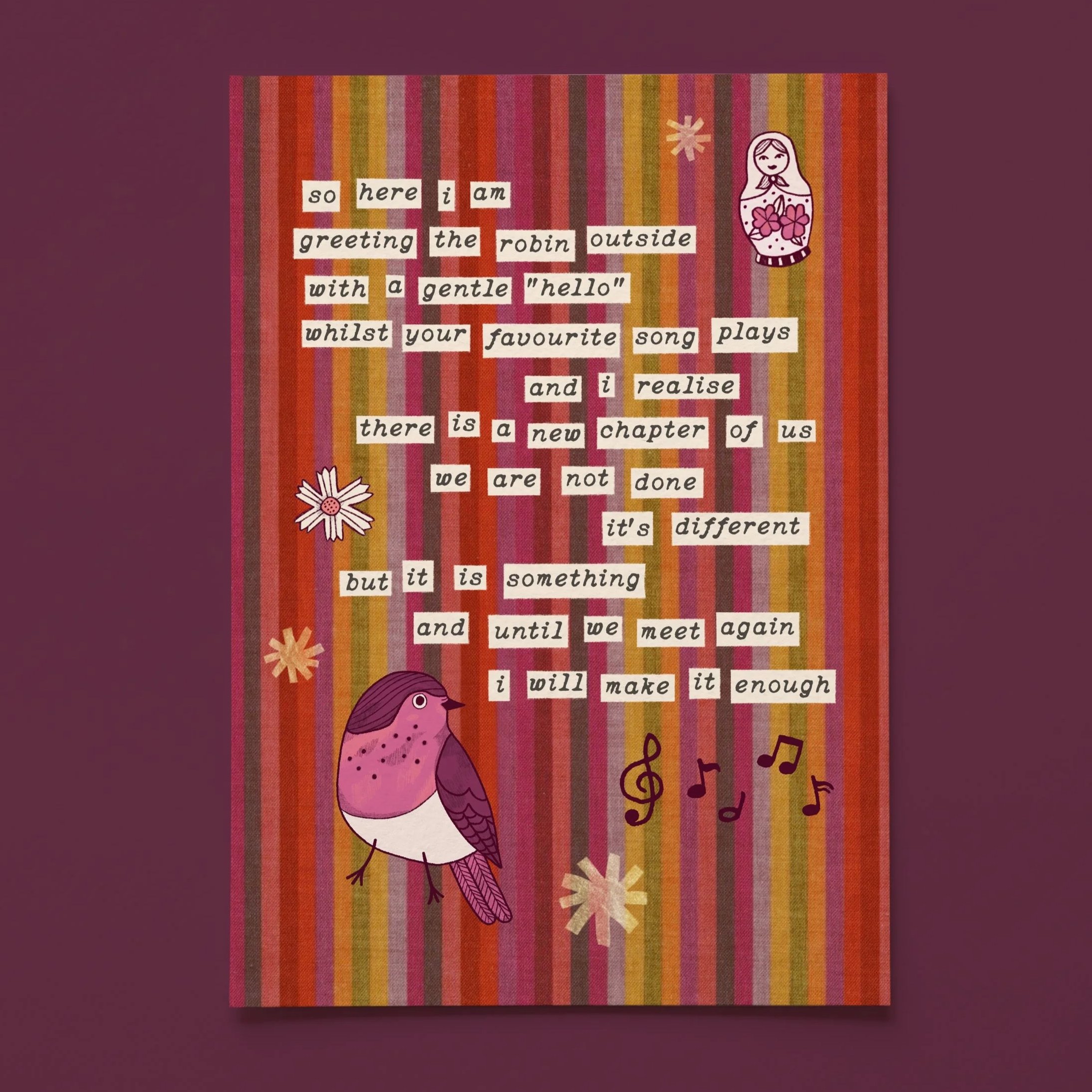 UNTIL WE MEET AGAIN, ILLUSTRATED ART PRINT