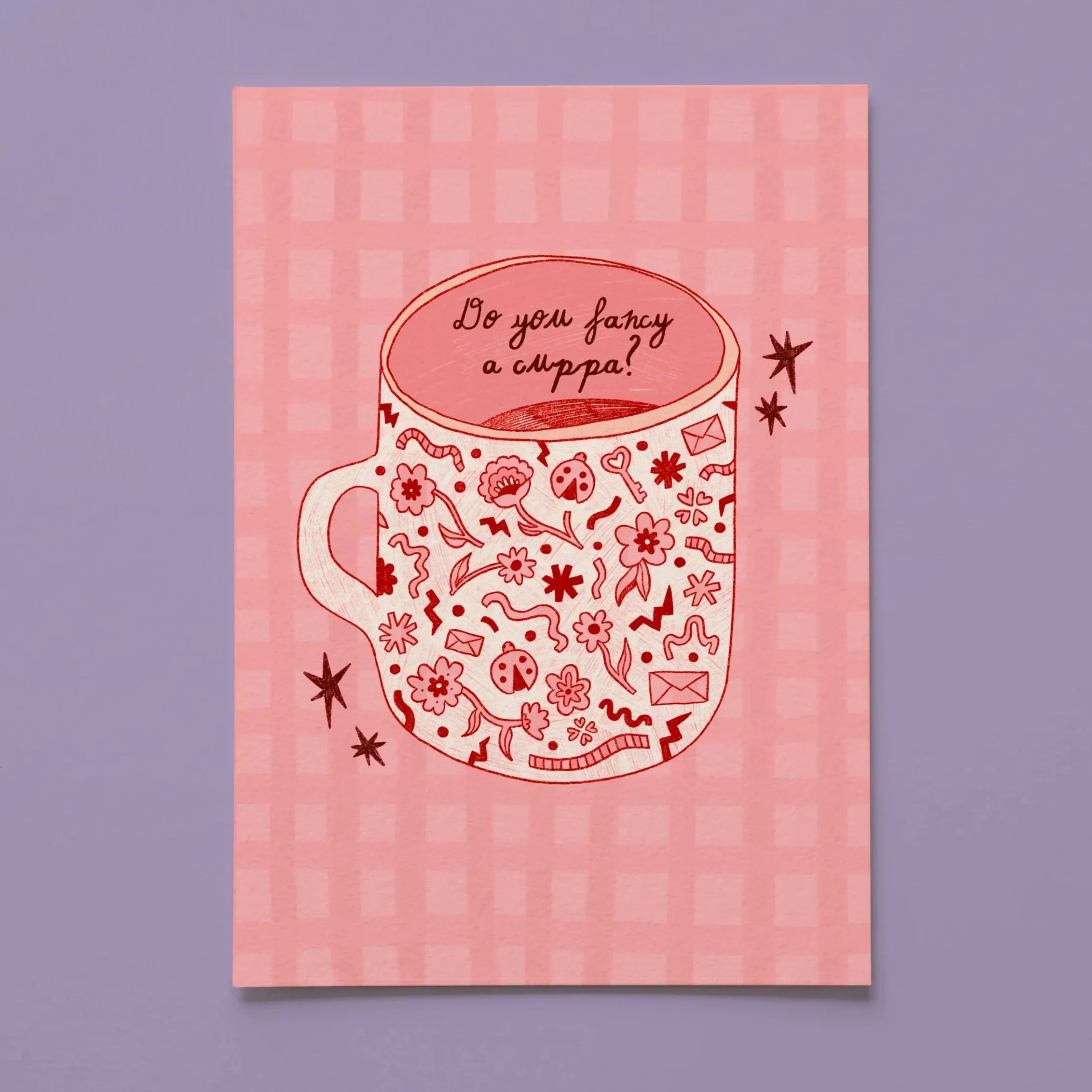 DO YOU FANCY A CUPPA? ILLUSTRATED ART PRINT