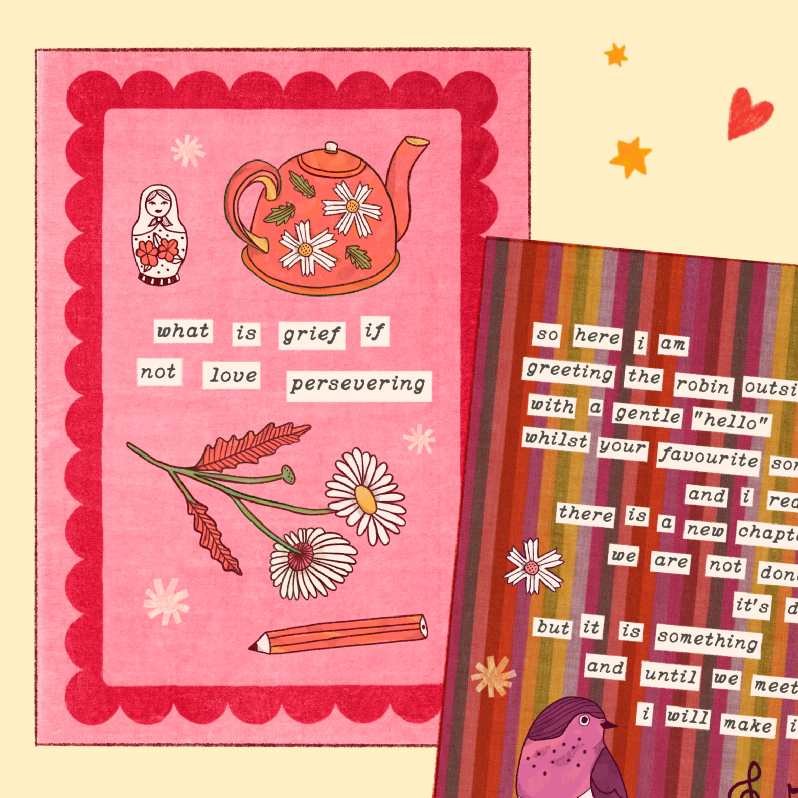 WHAT IS LOVE IF NOT GRIEF PERSERVERING, A4 PRINT