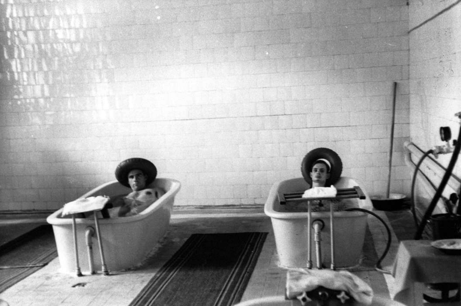 Hydrotherapy for political prisoners, psychiatric hospital. USSR. Moscow. 1966.