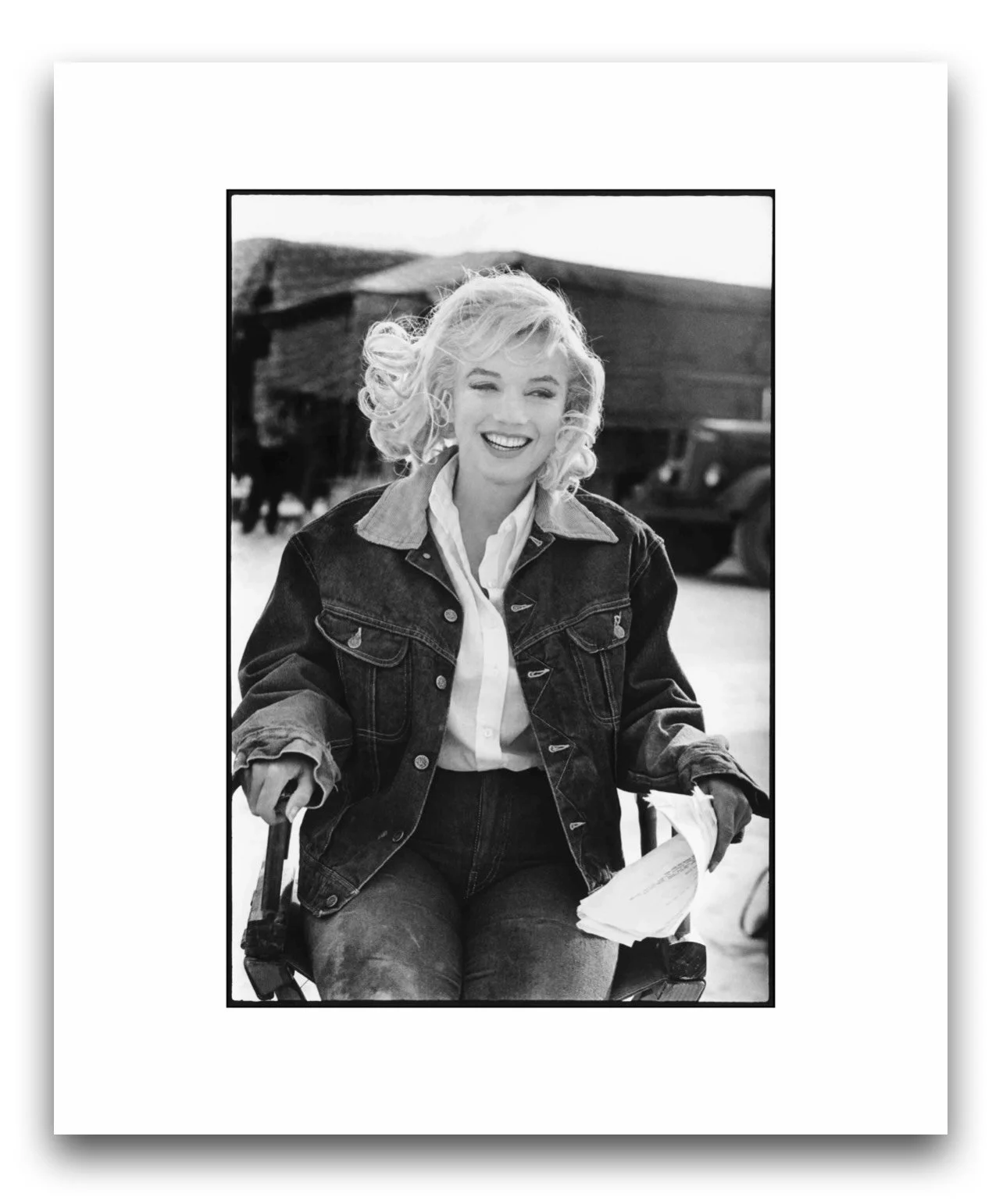 Previously unpublished, limited edition print: Marilyn Monroe on the Set of 'The Misfits'. 1960.