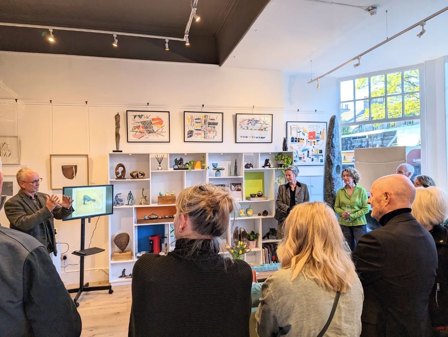 We had a fantastic evening welcoming sculptor Andy Scott @andyscott.sculptures into the gallery last night, celebrating 10 years of the much loved Kelpies! Andy gave a fantastic presentation sharing insight on his practice and past projects, as well 