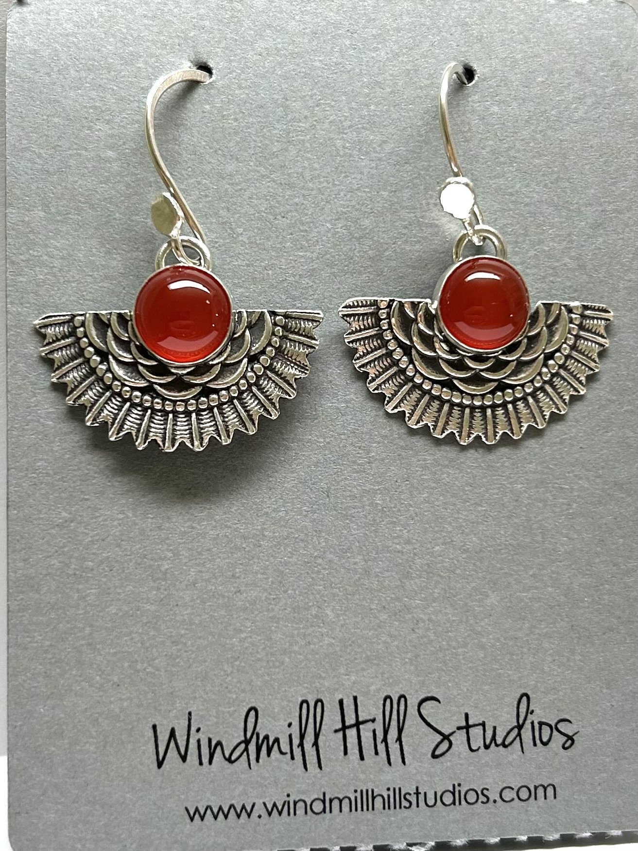 Silver earrings