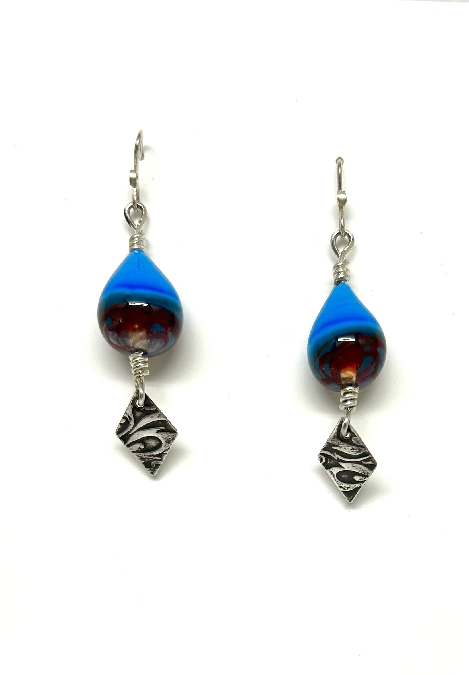 Blue Bead earrings