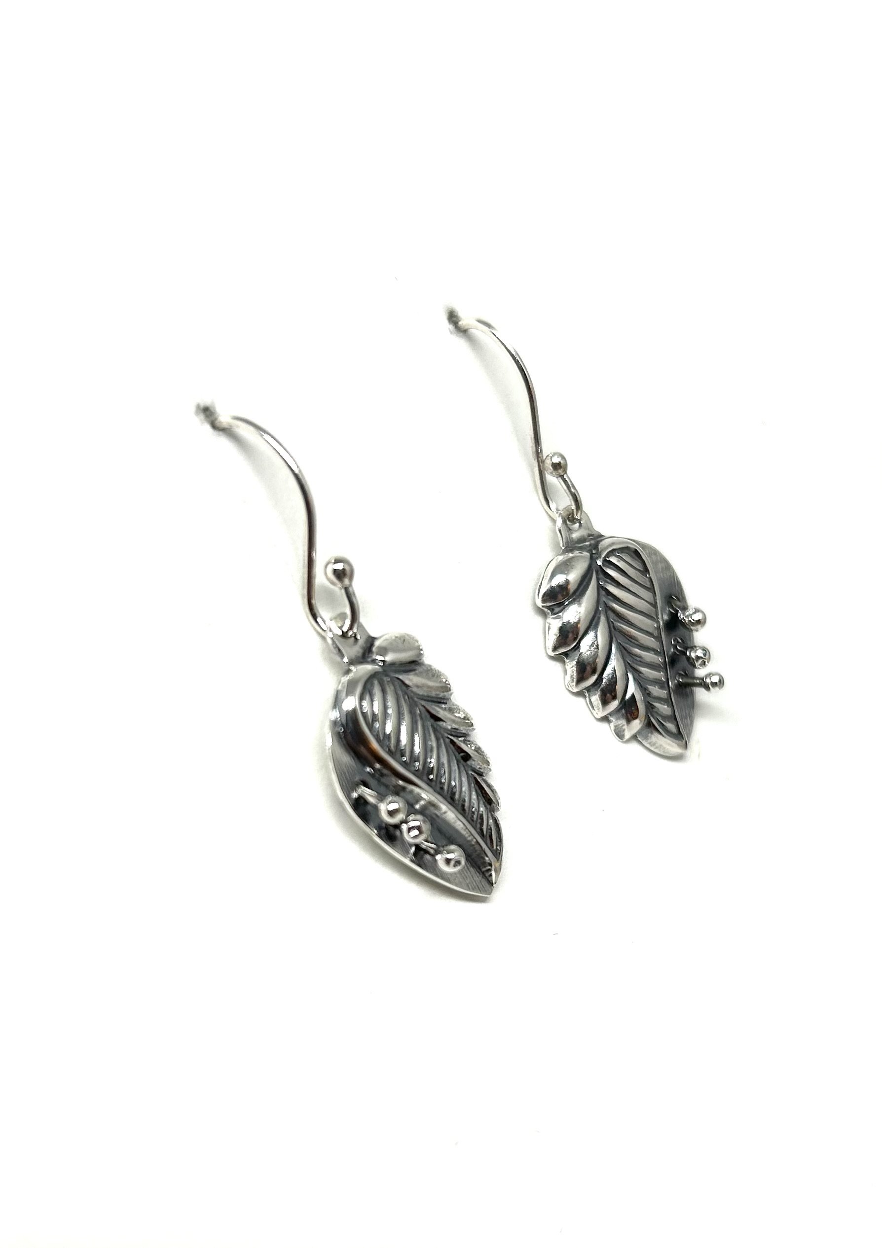 Silver earrings