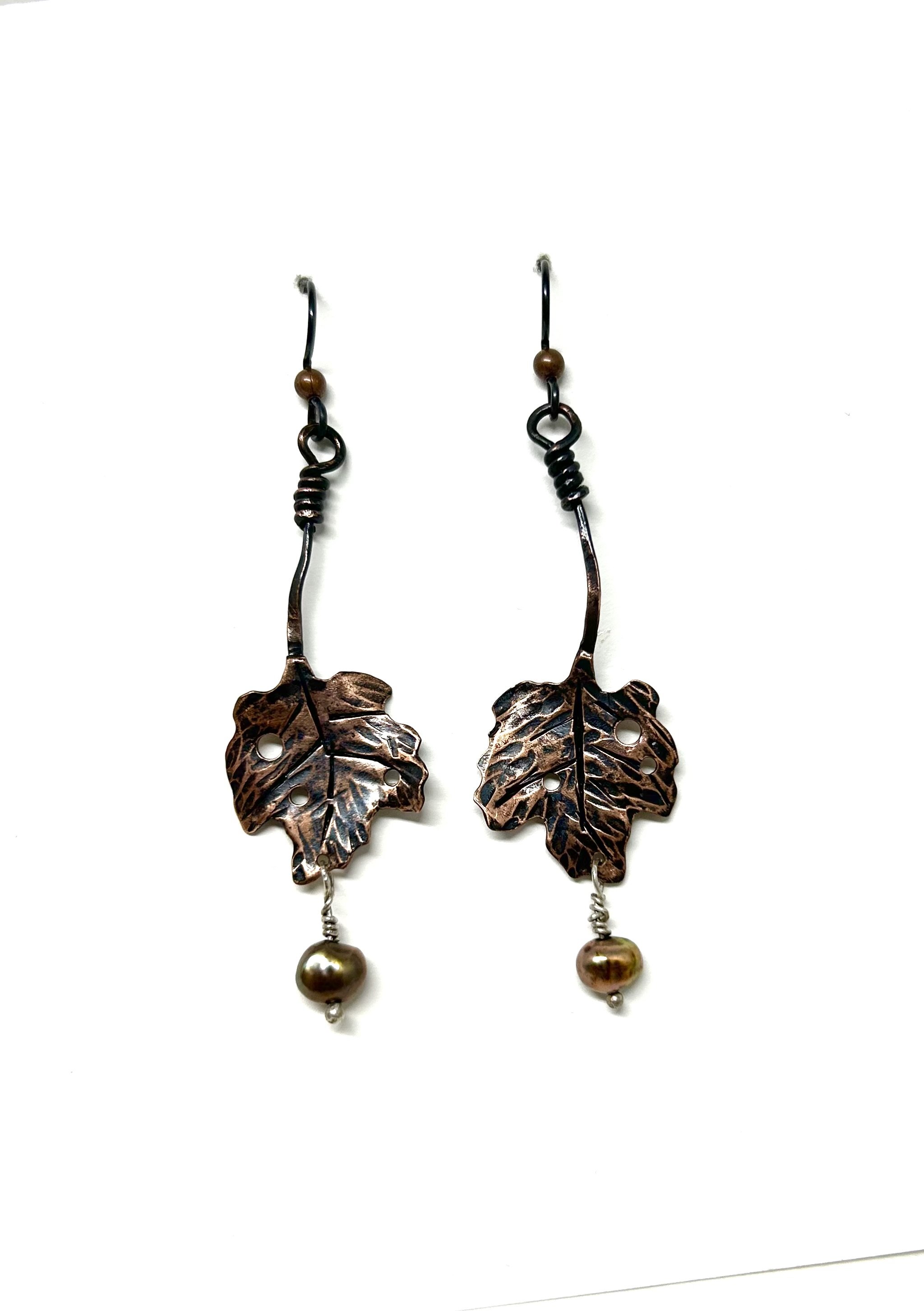 Copper earrings