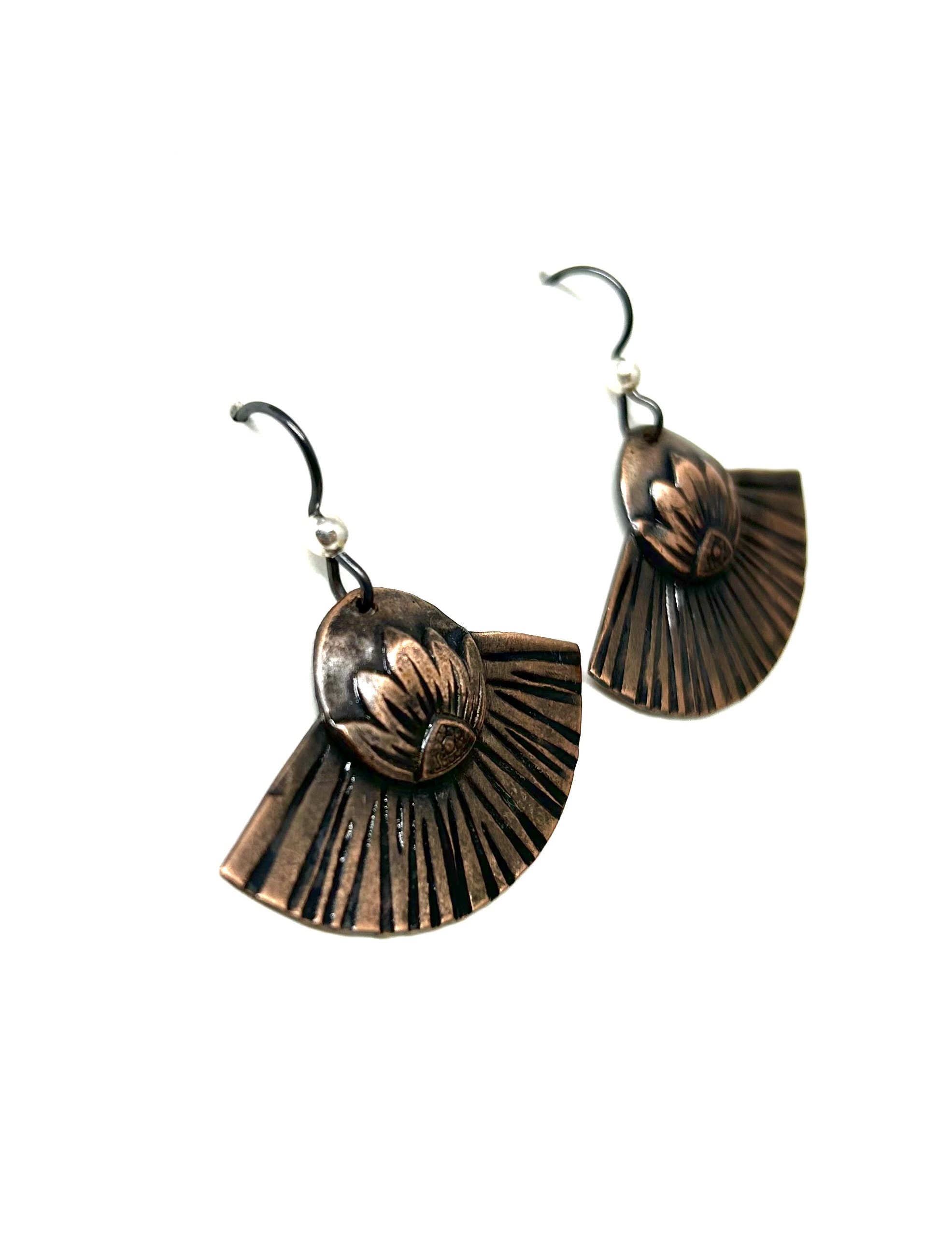 Copper earrings