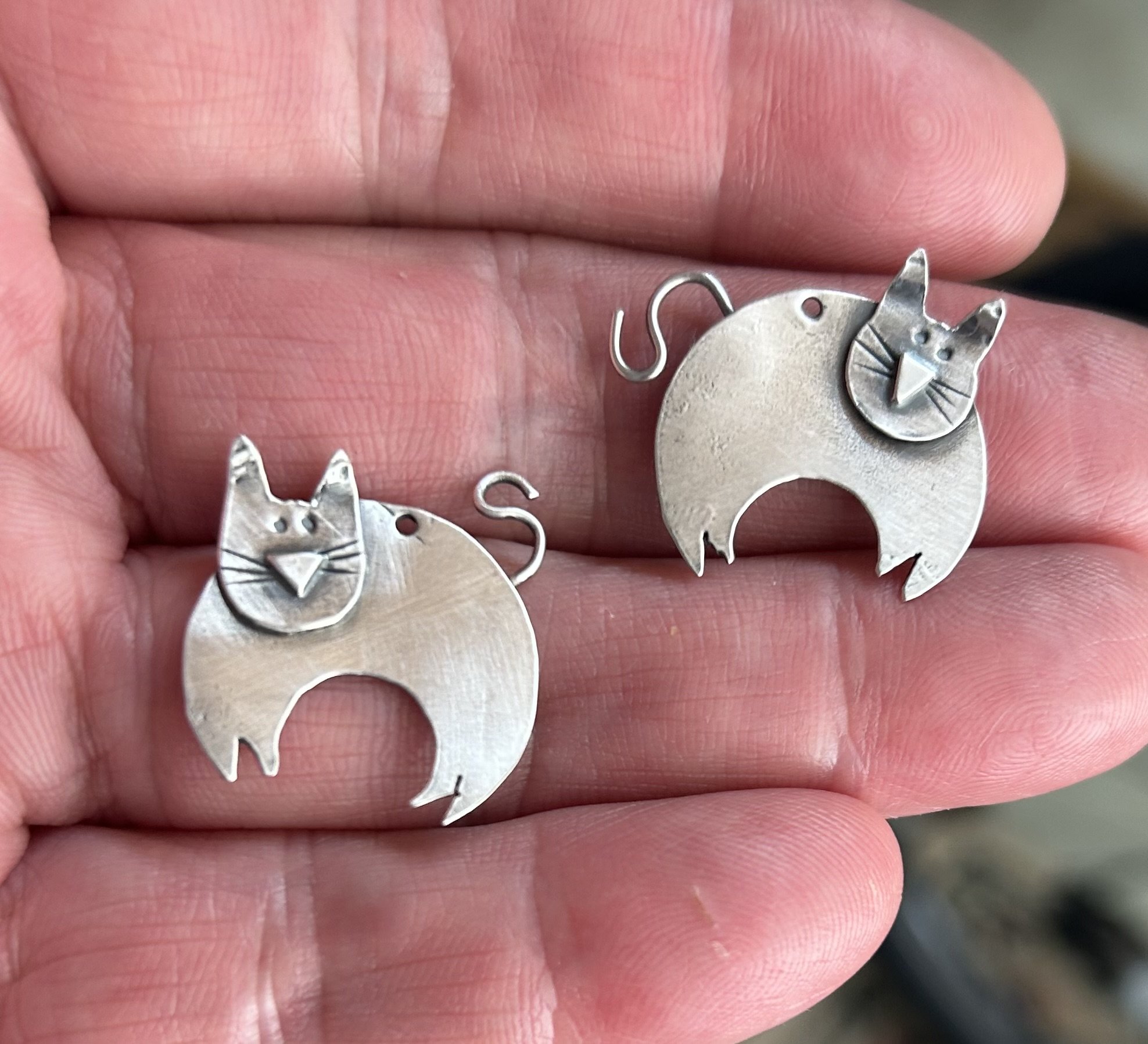 Piggy-Kitty earrings