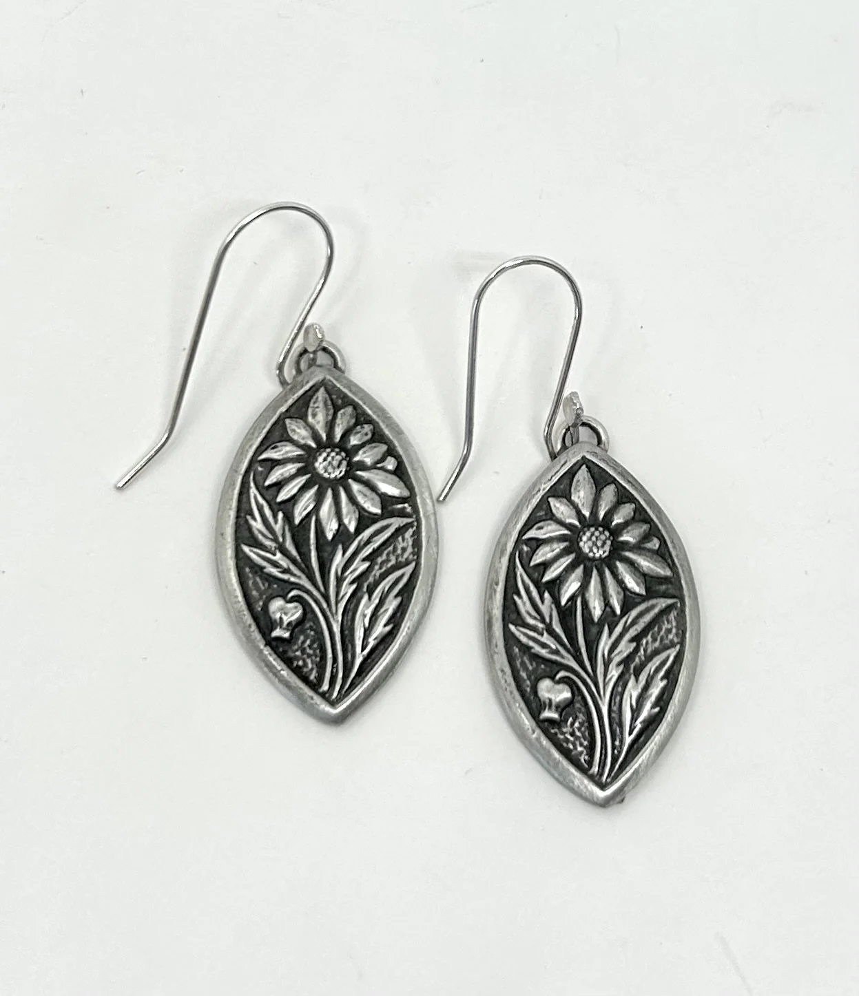 Pewter earrings