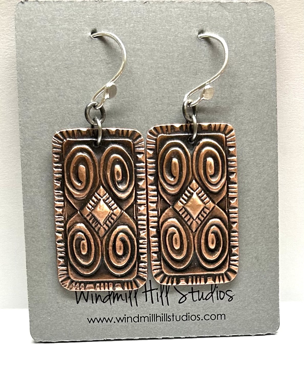 Copper earrings