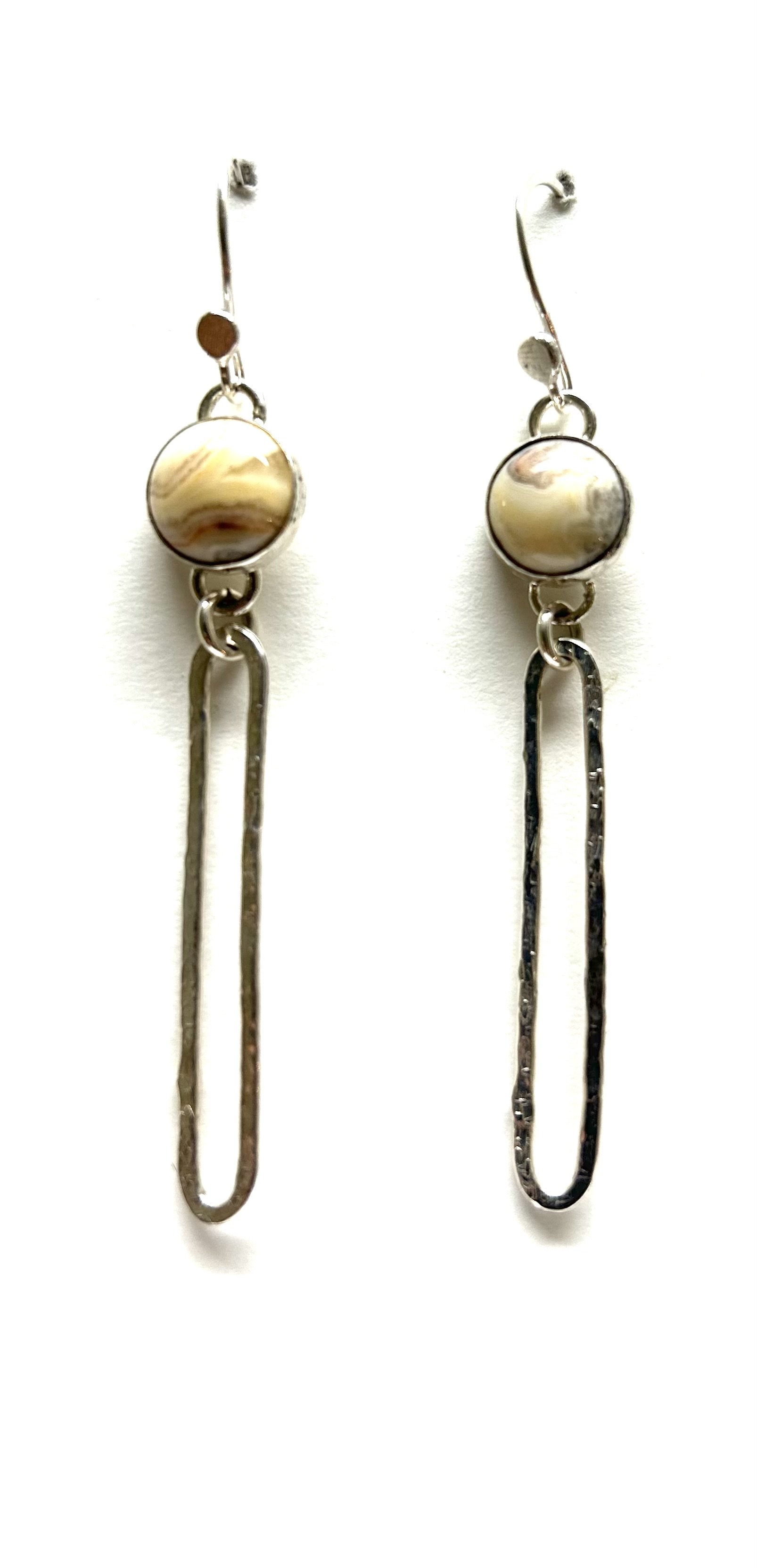 Silver drop Earrings