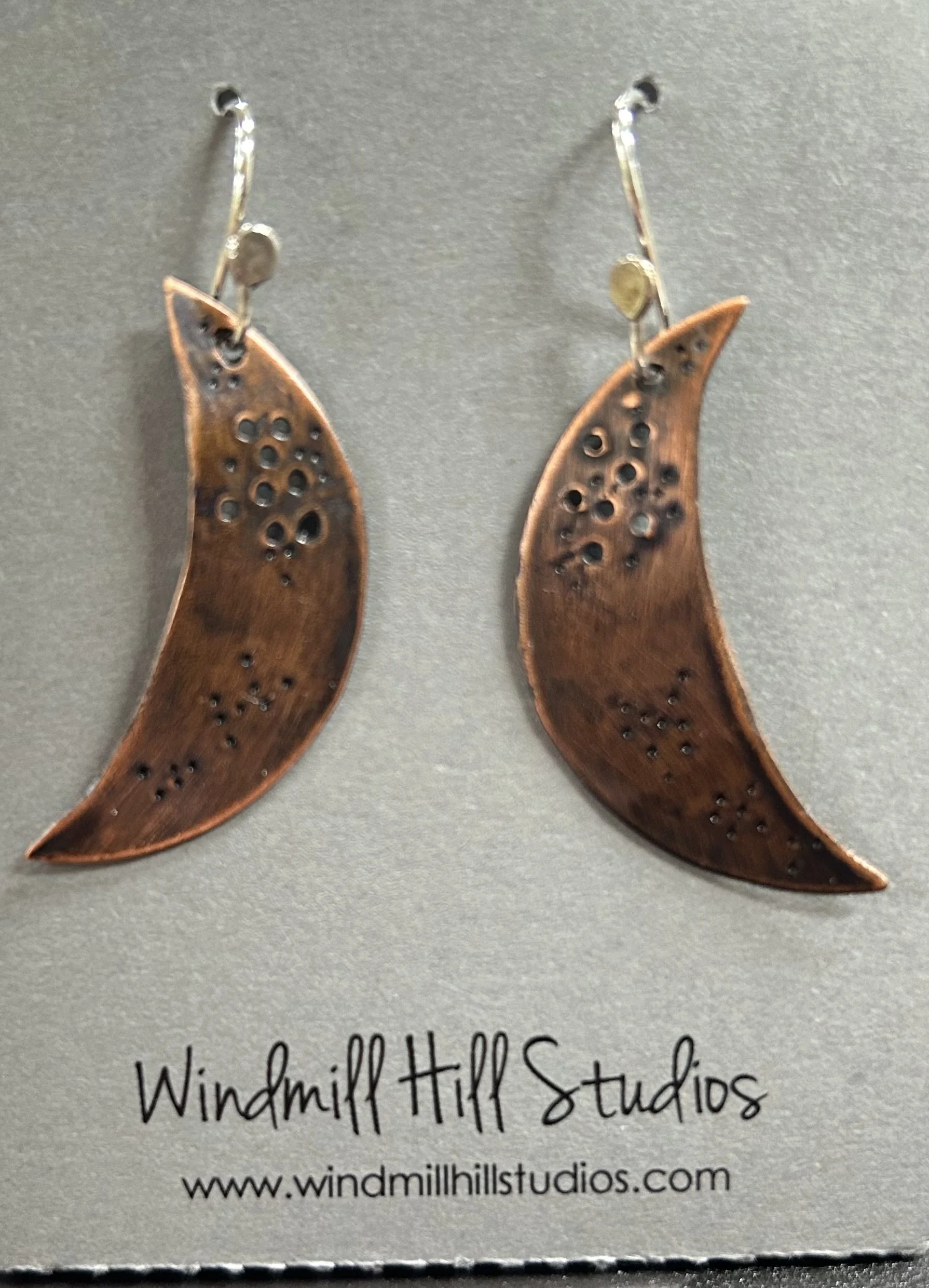 Copper Moon earrings