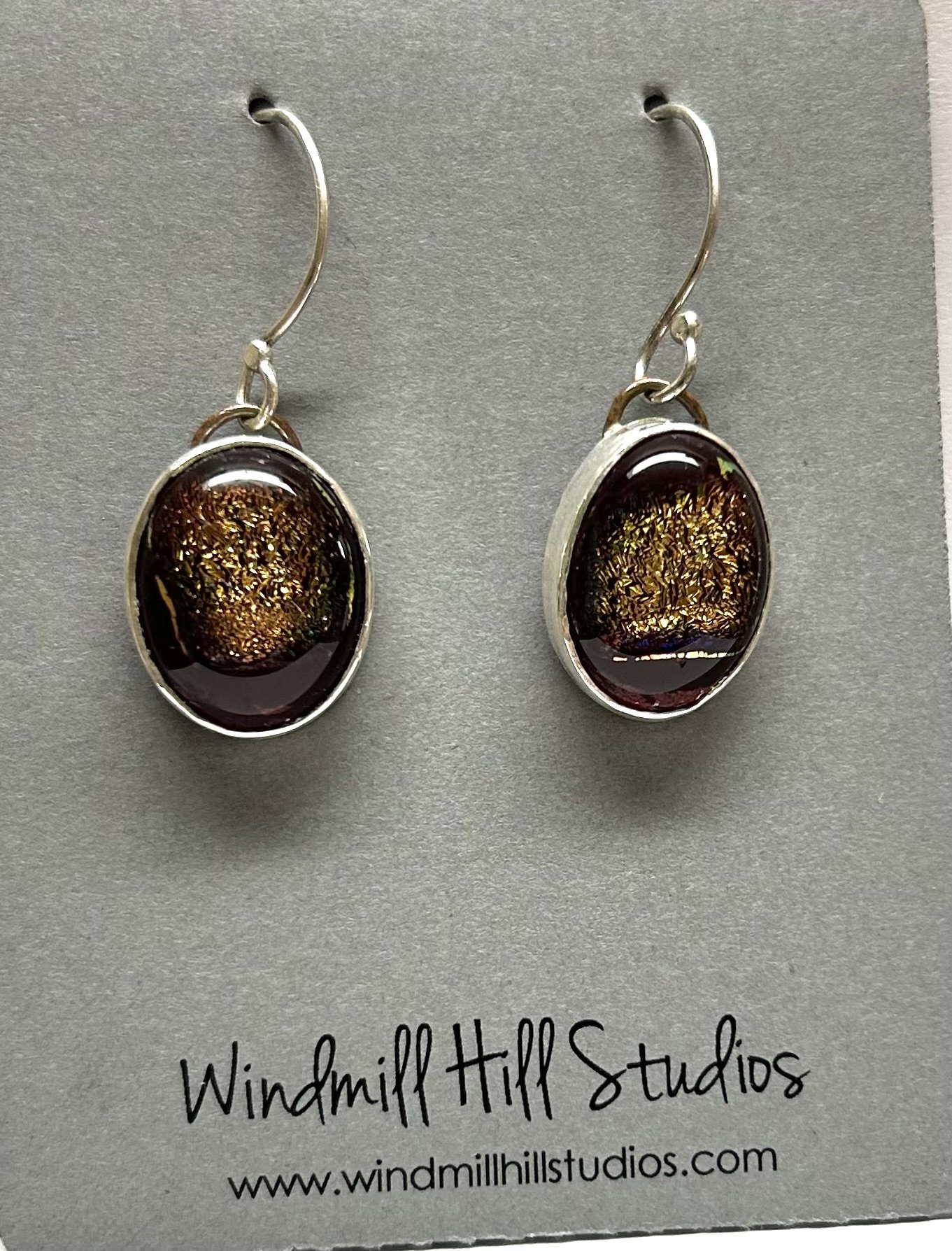 Dichroic earrings