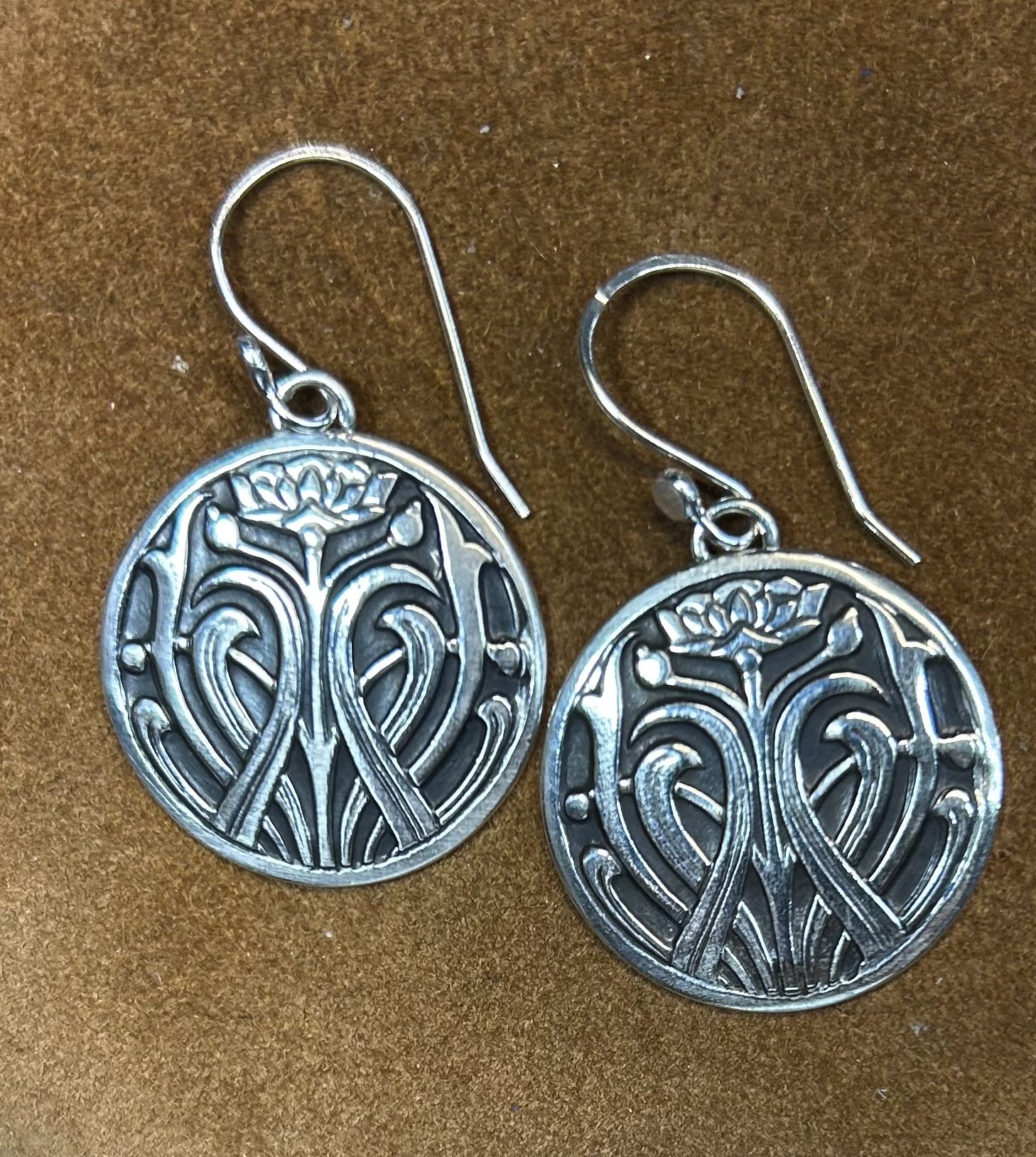 French Button Earrings