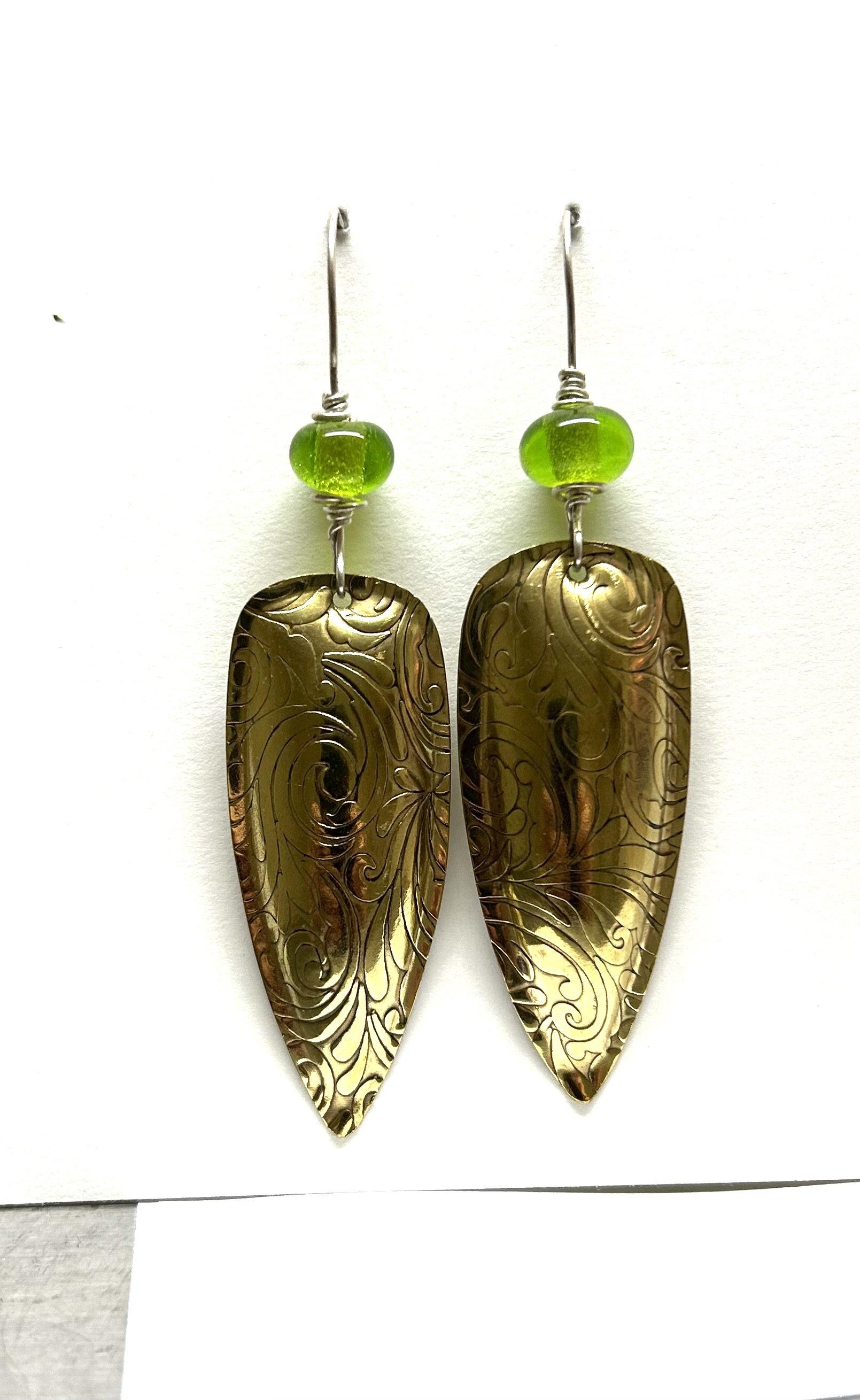 Brass shield Earrings