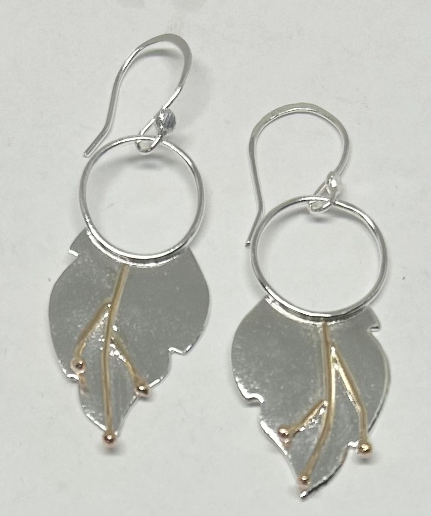 Silver Leaf Earrings