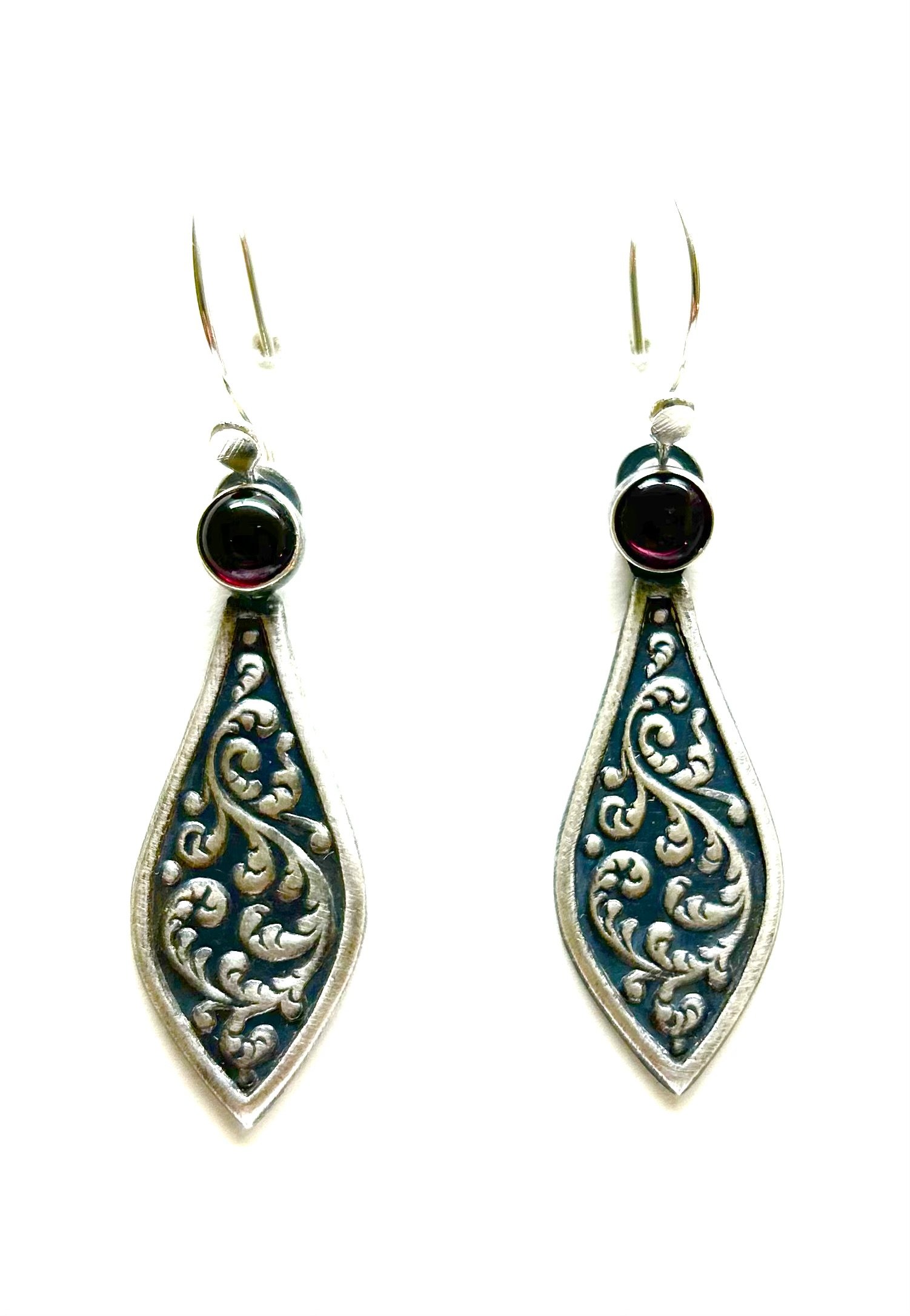 Silver Earrings.