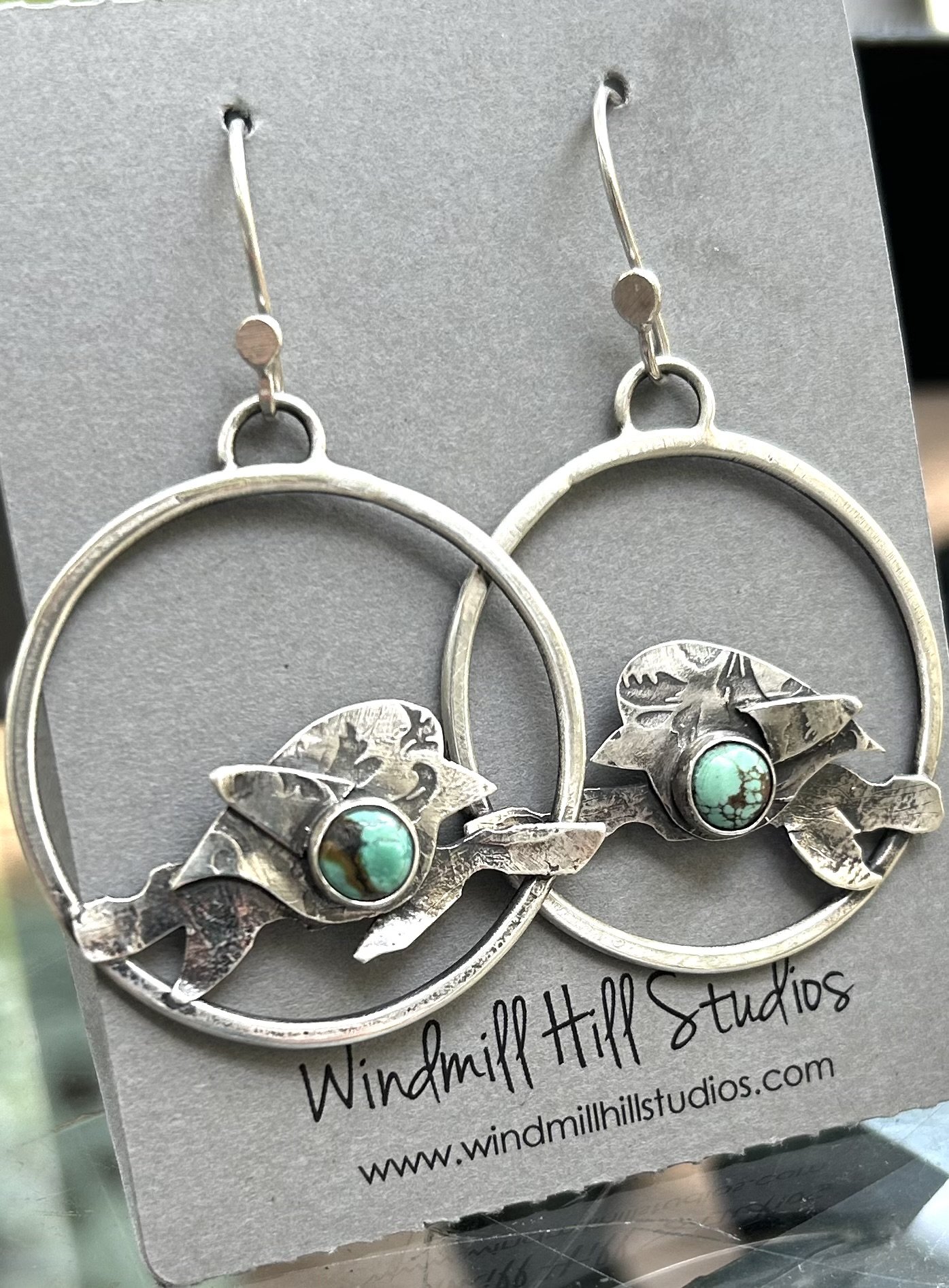 Robins Egg Silver Earrings