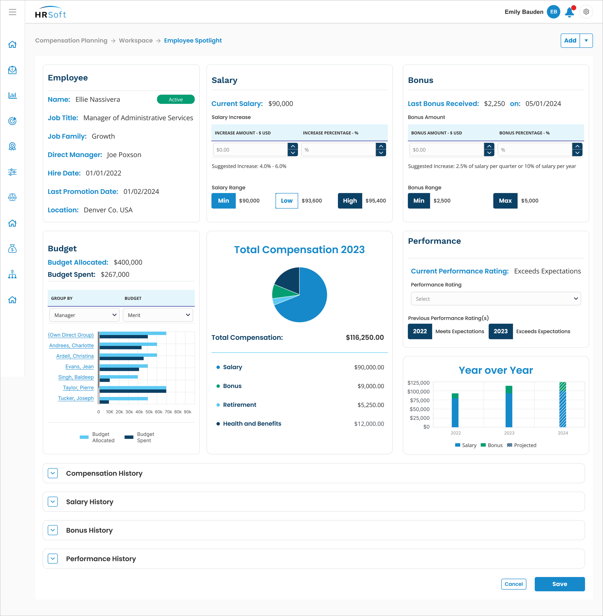 Compensation Planning Dashboard