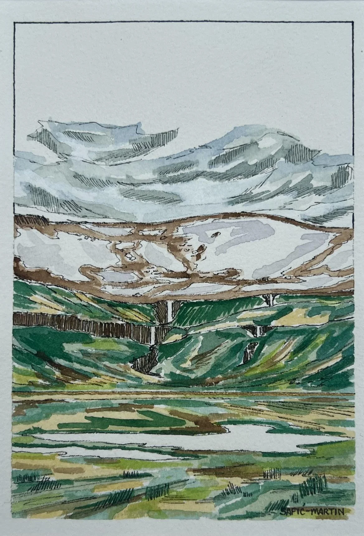 Iceland Plein Air Sketch