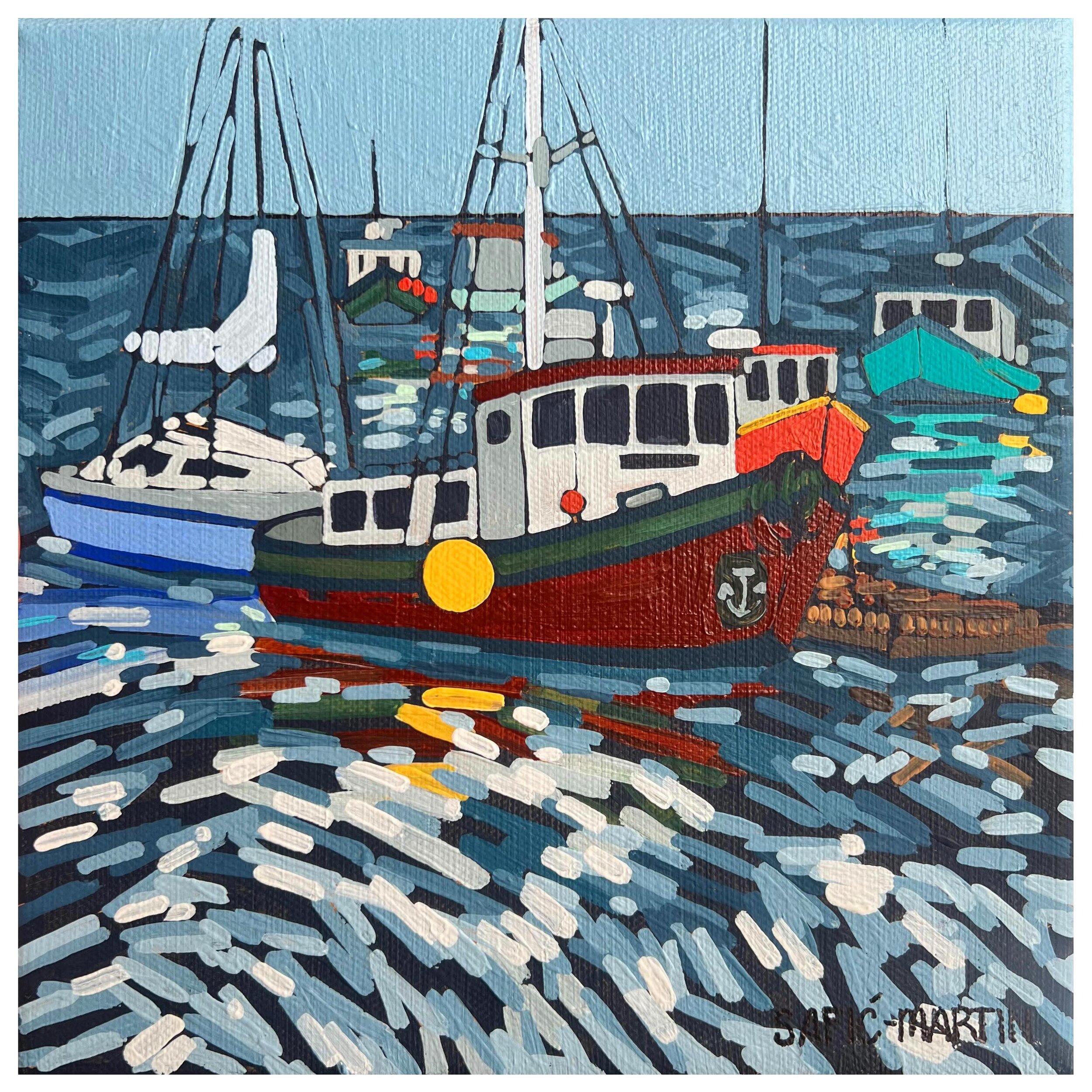 Port Call. Acrylic on 8x8in canvas. $75.00

#tiarasaficmartinart #acryliconcanvas #artoftheday #artofinstagram #artistsoninstagram #artsy #boasts #maine #mainepainting #fishing #fishingboats #affordableart #originalart #liquitex #delrayartisans #spri