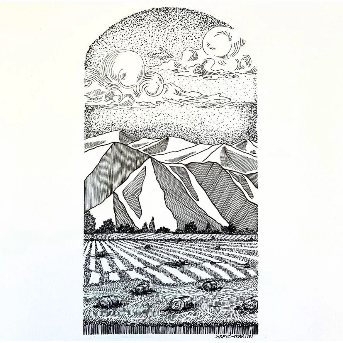 We&rsquo;re in the dog days of Summer now. I can&rsquo;t wait until it&rsquo;s over and Autumn brings the crisp breeze and falling leaves. 

#tiarasaficmartinart #illustration #artsy #blackandwhite #penart #micronpen #virginiaartist #virginiaart #mou