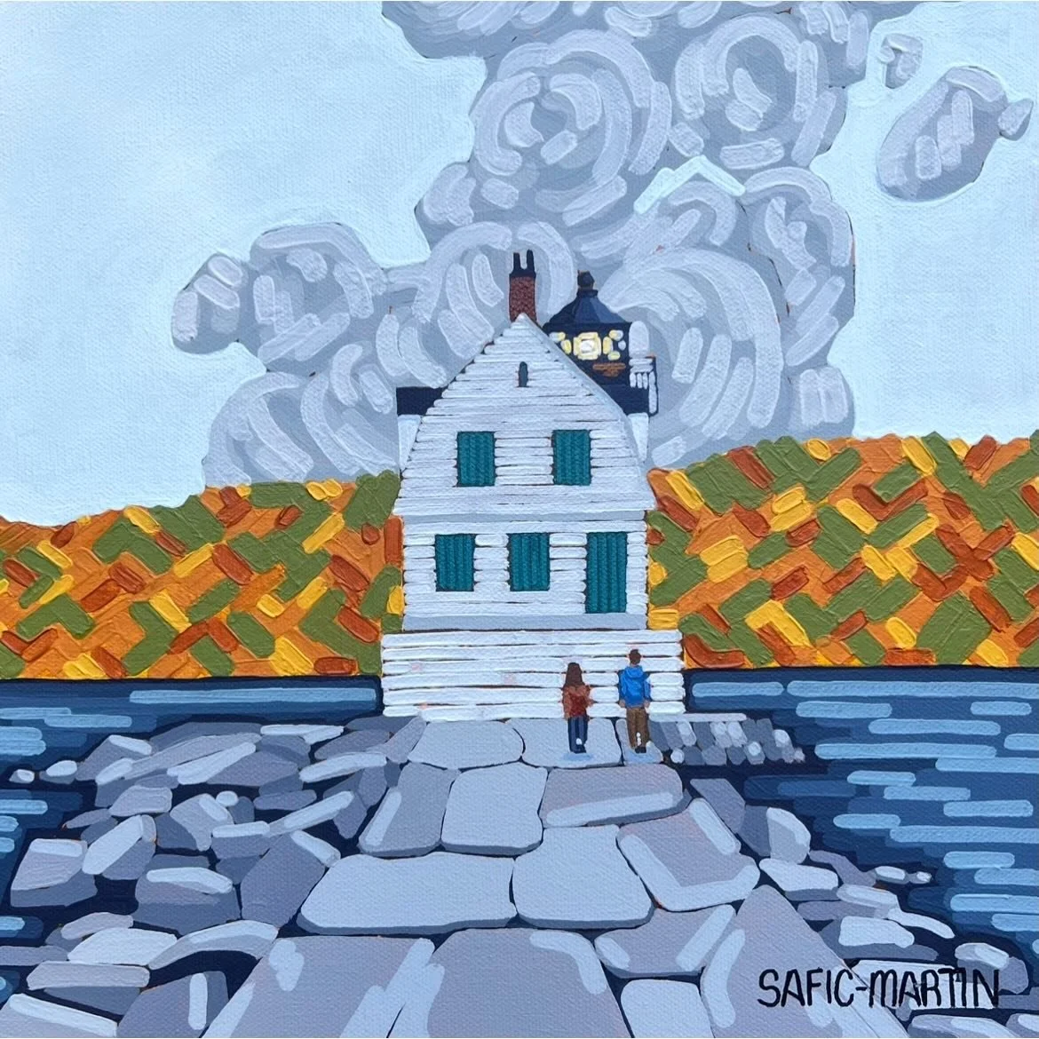 Rockland Breakwater Lighthouse.
12x12x1.5in acrylic on canvas. $125

#tiarasaficmartinart #rocklandbreakwaterlighthouse #maine #lighthouseart #rocklandmaine