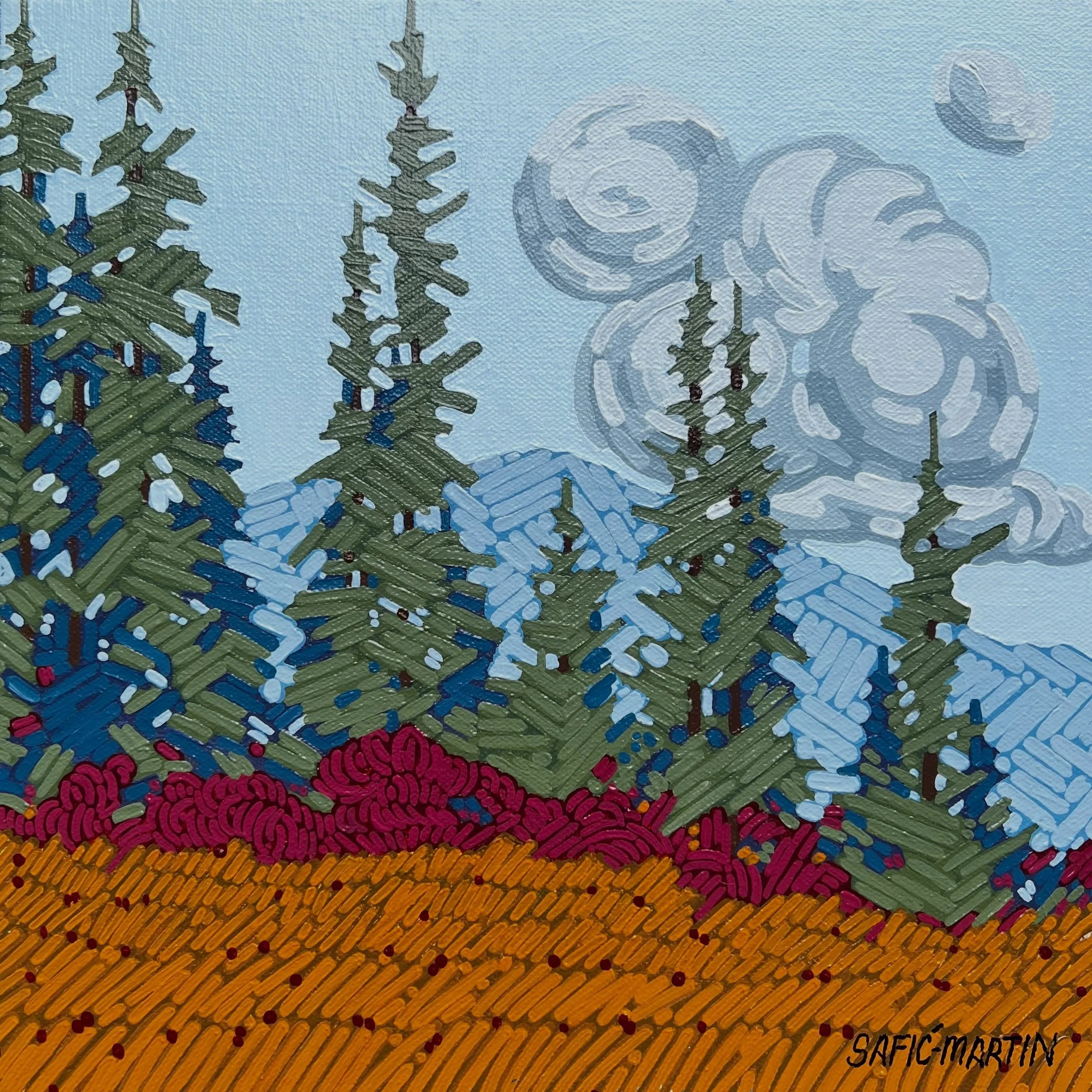 Oregon Woods.
Acrylic on 12x12x1.5in canvas. 
Available on website.

#tiarasaficmartinart #oregonwoods #oregonart #oregontravel #affordableart