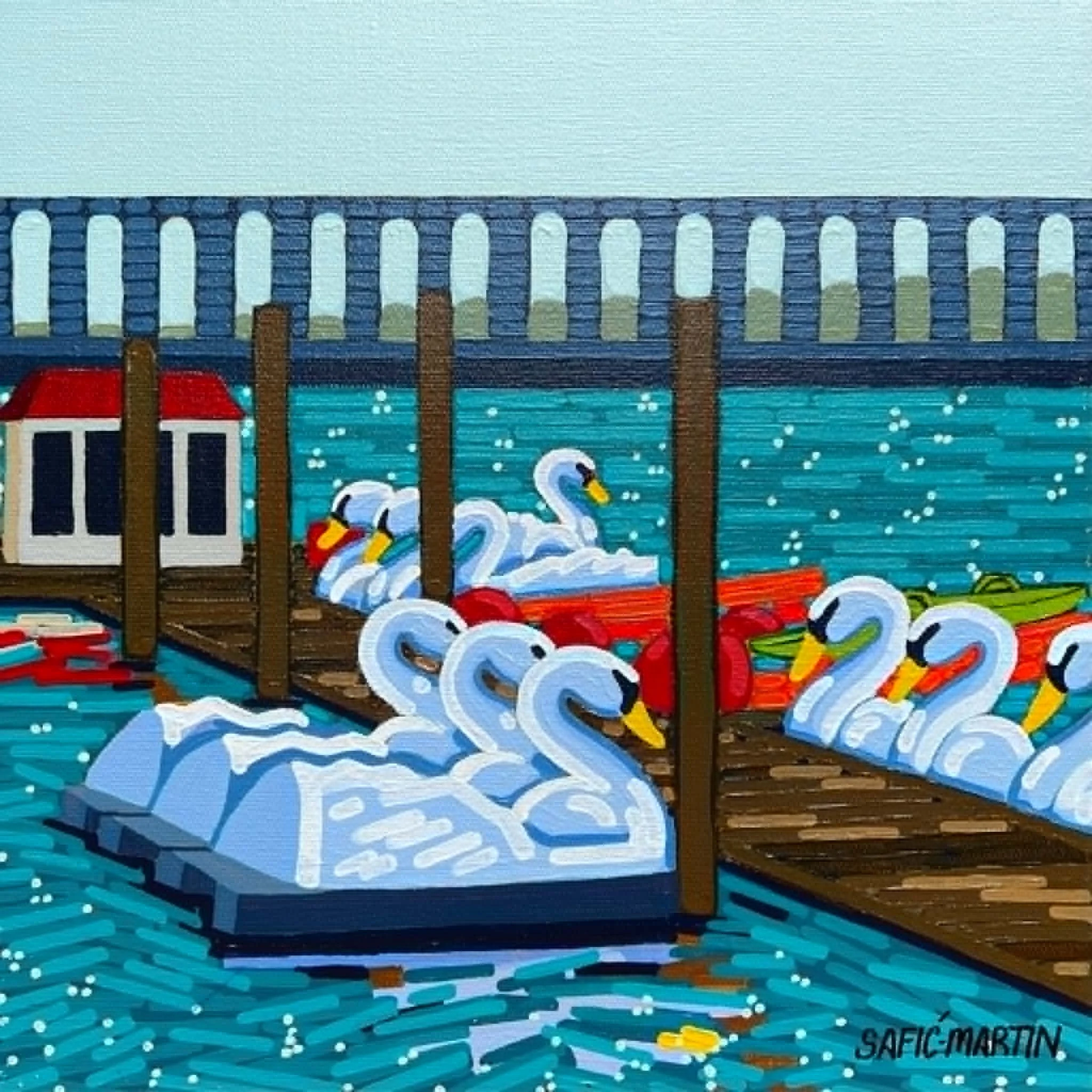Seaside Swans