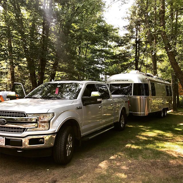 Don&rsquo;t know what&rsquo;s prettier: rig or campsite.
