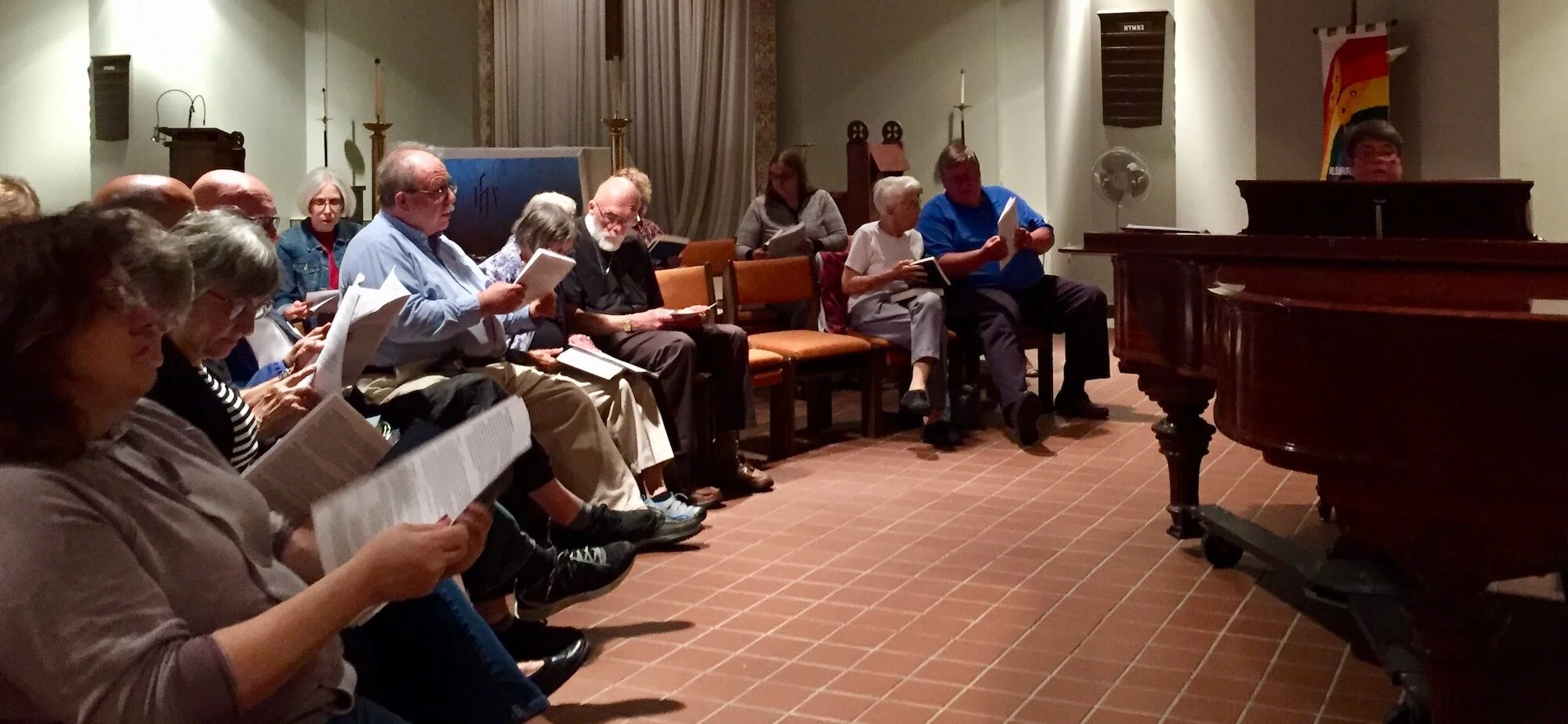 Hymn Sing with Nancy Radloff at the piano