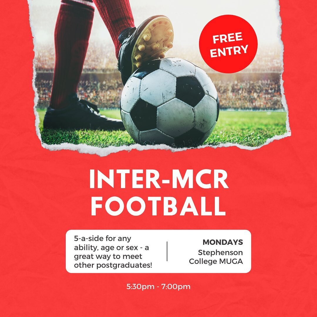 Inter-MCR 5 a side football on the MUGA at 5:30pm this evening! ⚽️