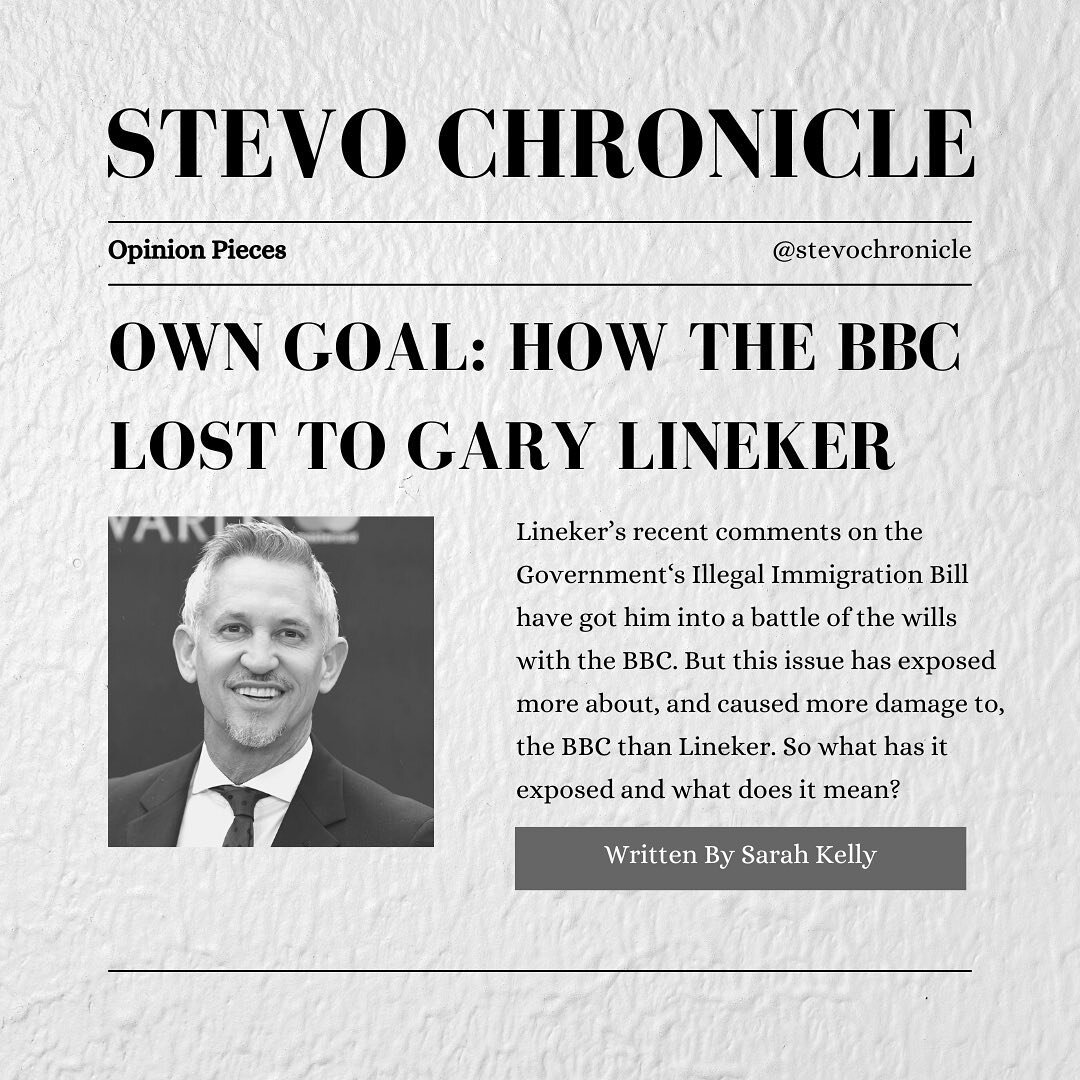 NEW ARTICLE ALERT! Today&rsquo;s article looks at the Lineker debacle at the BBC, and questions the BBC&rsquo;s ability to remain impartial, and why they may not be able to. A must read for those interested in but not only politics, but issues such a